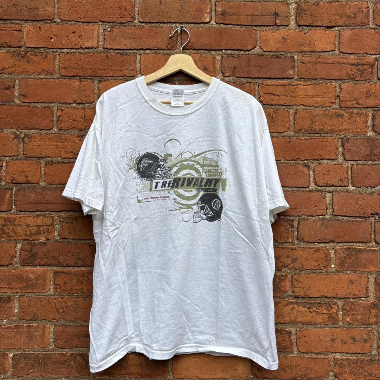 Gildan Vintage Hamilton tiger cats Toronto argonauts t shirt 00s XL Size US XL / EU 56 / 4 - 1 Thumbnail
