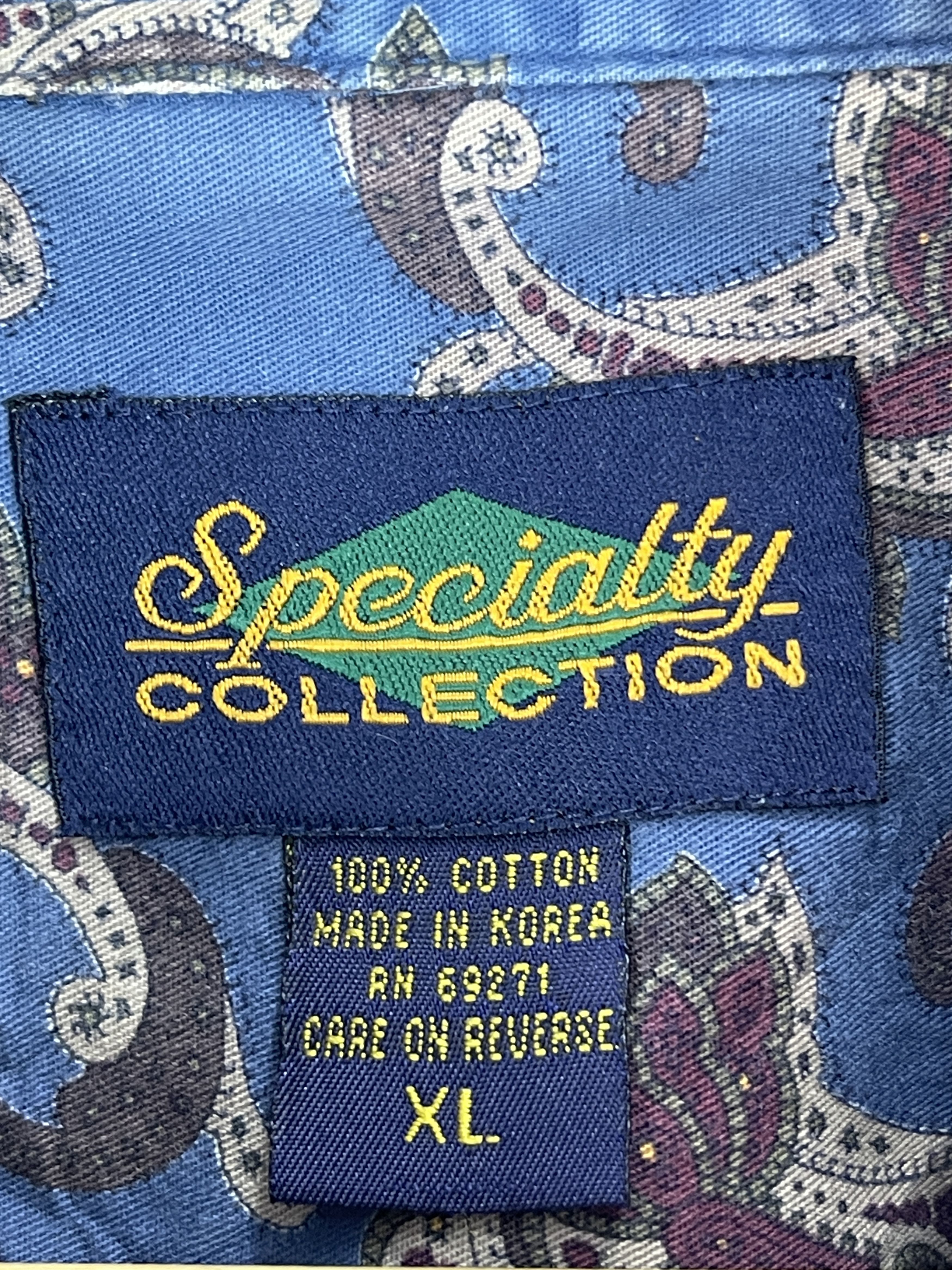 Japanese Brand × Vintage Vintage Japanese Brand Paisley Flower Button Up Shirt TA0383 Size US XL / EU 56 / 4 - 5 Thumbnail