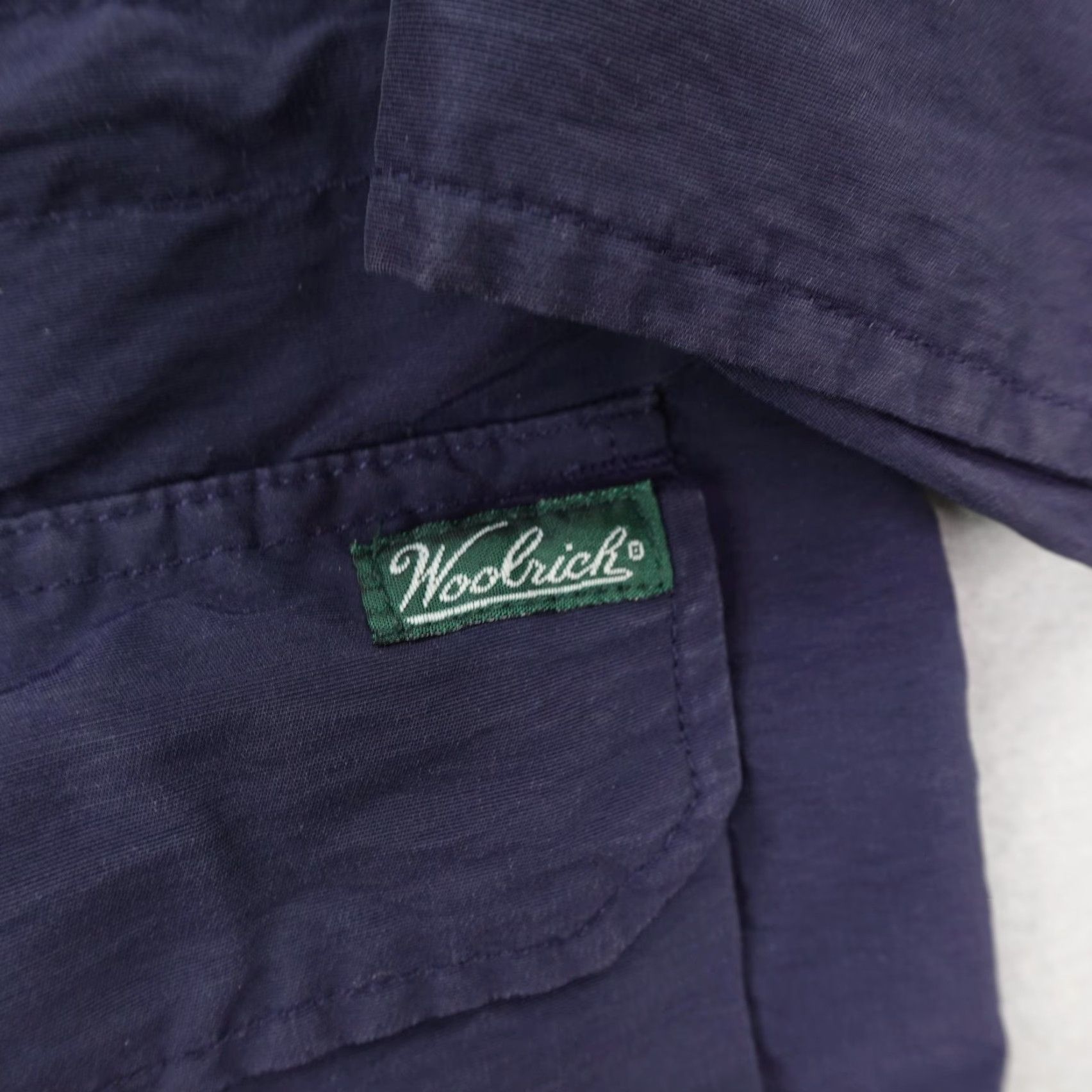 Vintage VINTAGE Woolrich Jacket Mens M Blue Field Coat Windbreaker Hooded Rain Coat Parka 90s Outdoor Windproof Logo Zipper Pockets Size US M / EU 48-50 / 2 - 4 Thumbnail