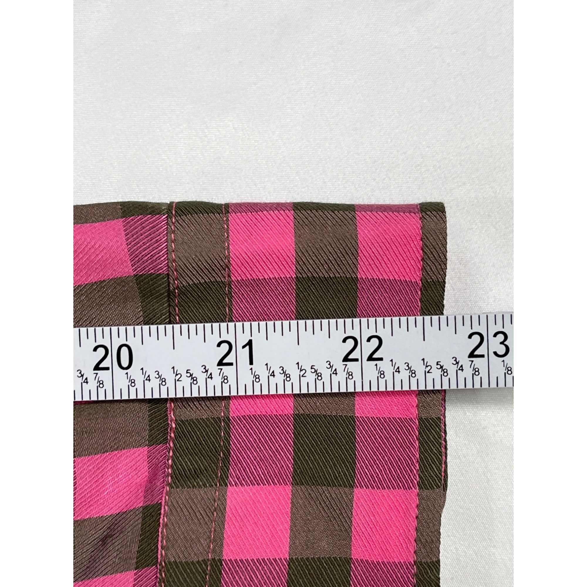 Talbots Talbots SKU 7694 Womens Pink and Brown Checkered Button Up B Size L / US 10 / IT 46 - 8 Thumbnail