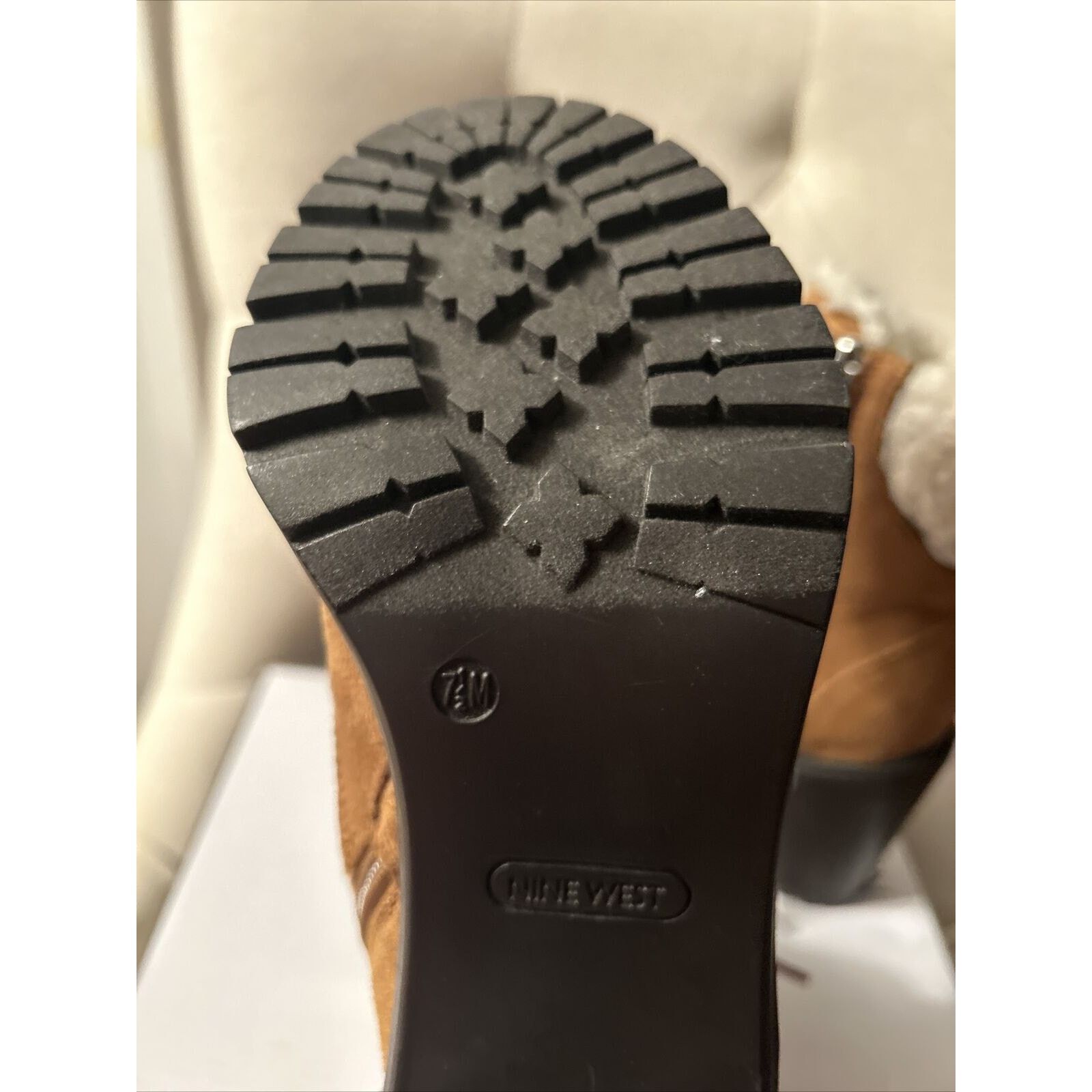 Nine West NEW W/BOX Nine West Peer 2 Sherpa Cuff Ankle Boots Brown 7.5 Size US 7.5 / IT 37.5 - 9 Thumbnail