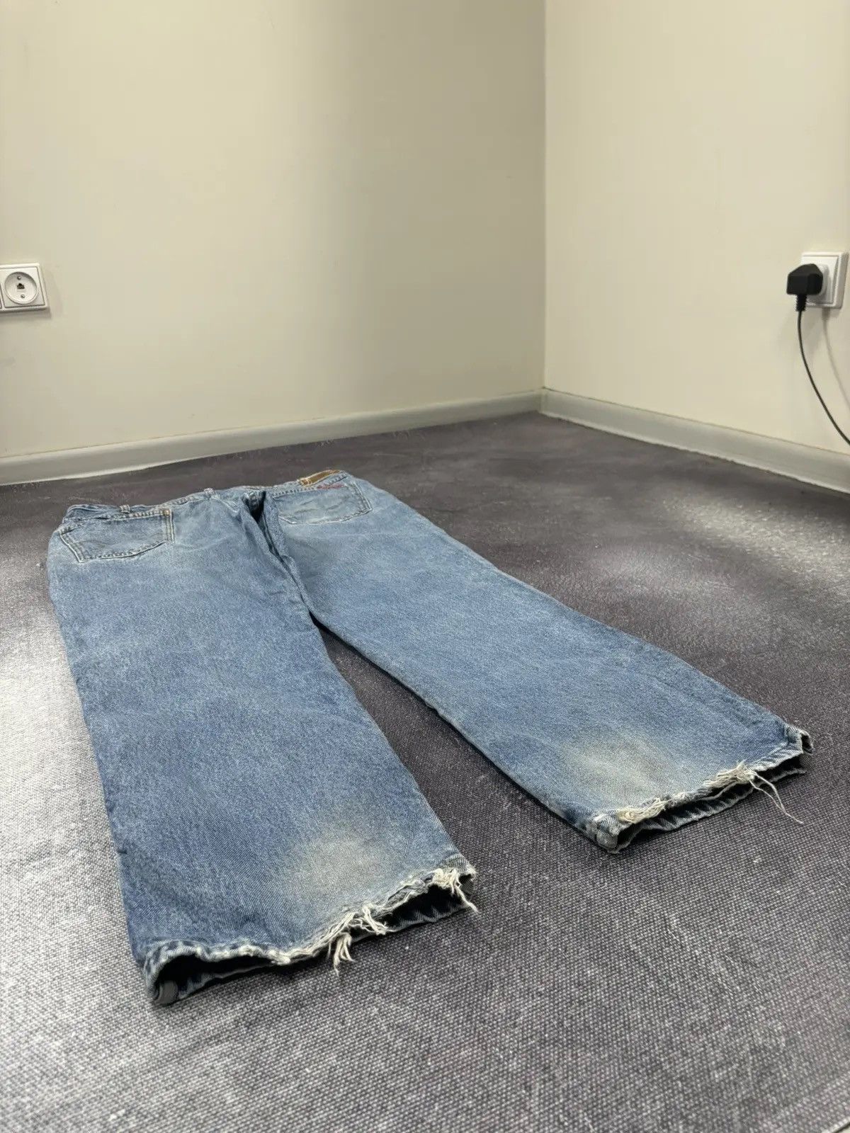 Dickies × Vintage Vintage Dickies USA Faded Blue Work Denim Baggy Jeans Size US 38 / EU 54 - 3 Thumbnail