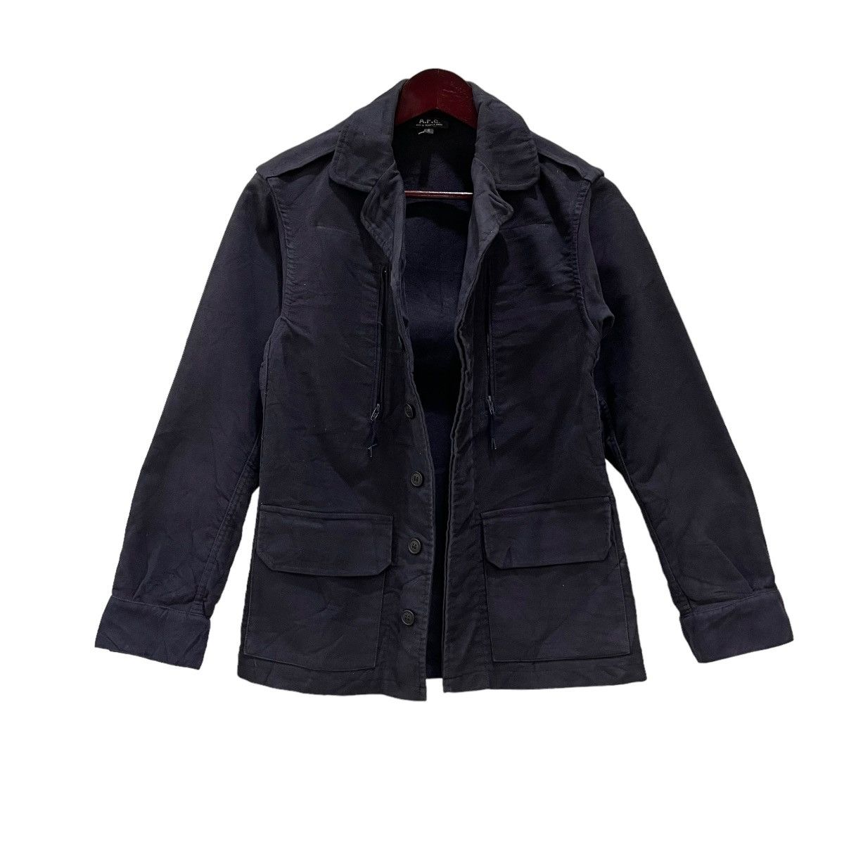 A.P.C. × Japanese Brand × Vintage Vintage 90s APC Made in France Button Jacket Size US S / EU 44-46 / 1 - 7 Thumbnail