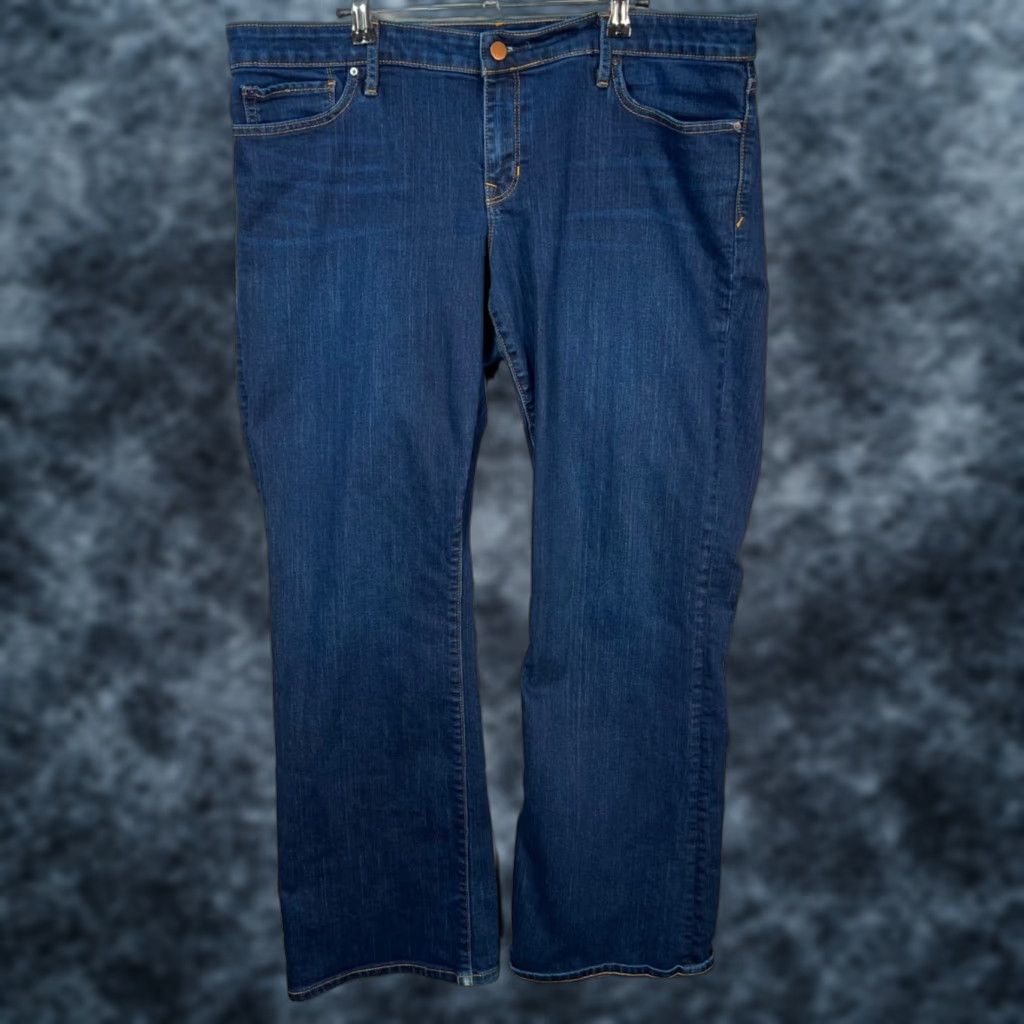 Gap Gap 1969 Jeans Womens 34 Bootcut Dark Wash Denim Mid Rise 5-Pocket Cotton Blend 29 In Inseam Blue Vintage No Shirt? Size 24" / US 00 / IT 34 - 1 Thumbnail