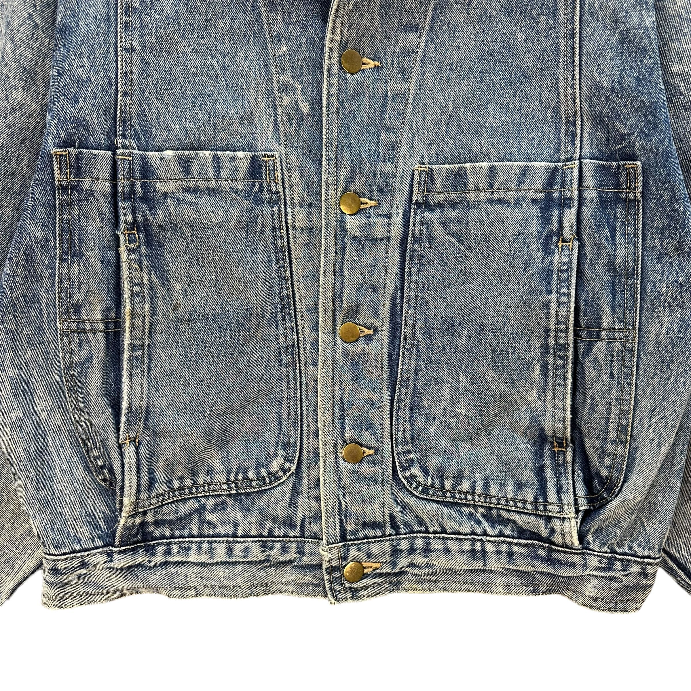 Vintage Vintage Distressed Stone Wash Denim Jacket #A37-0848 Size US L / EU 52-54 / 3 - 3 Thumbnail
