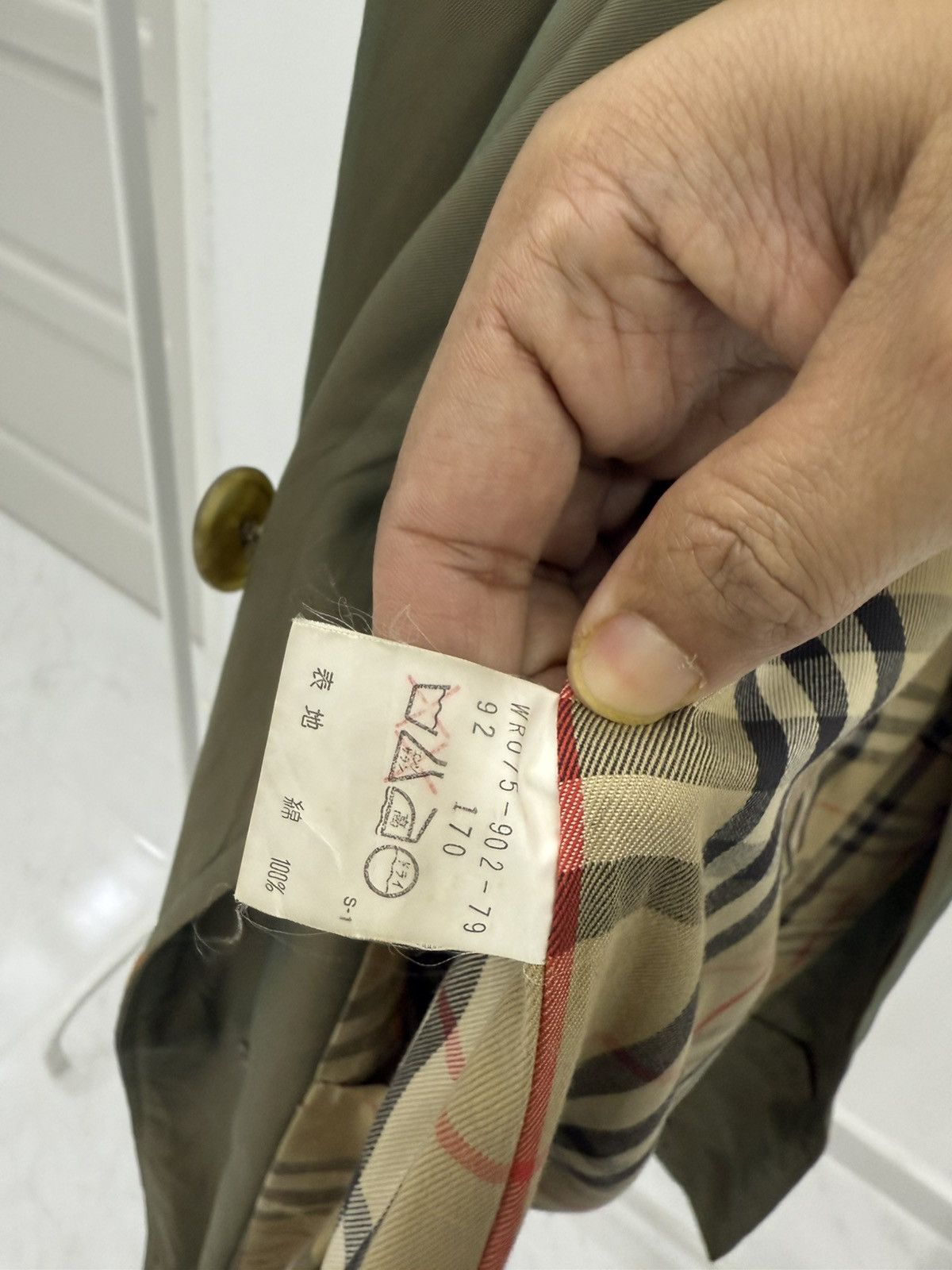 Burberry Prorsum BURBERRYS PRORSUM Trench Coat Nova Checkered Metallic Green Size US M / EU 48-50 / 2 - 9 Thumbnail