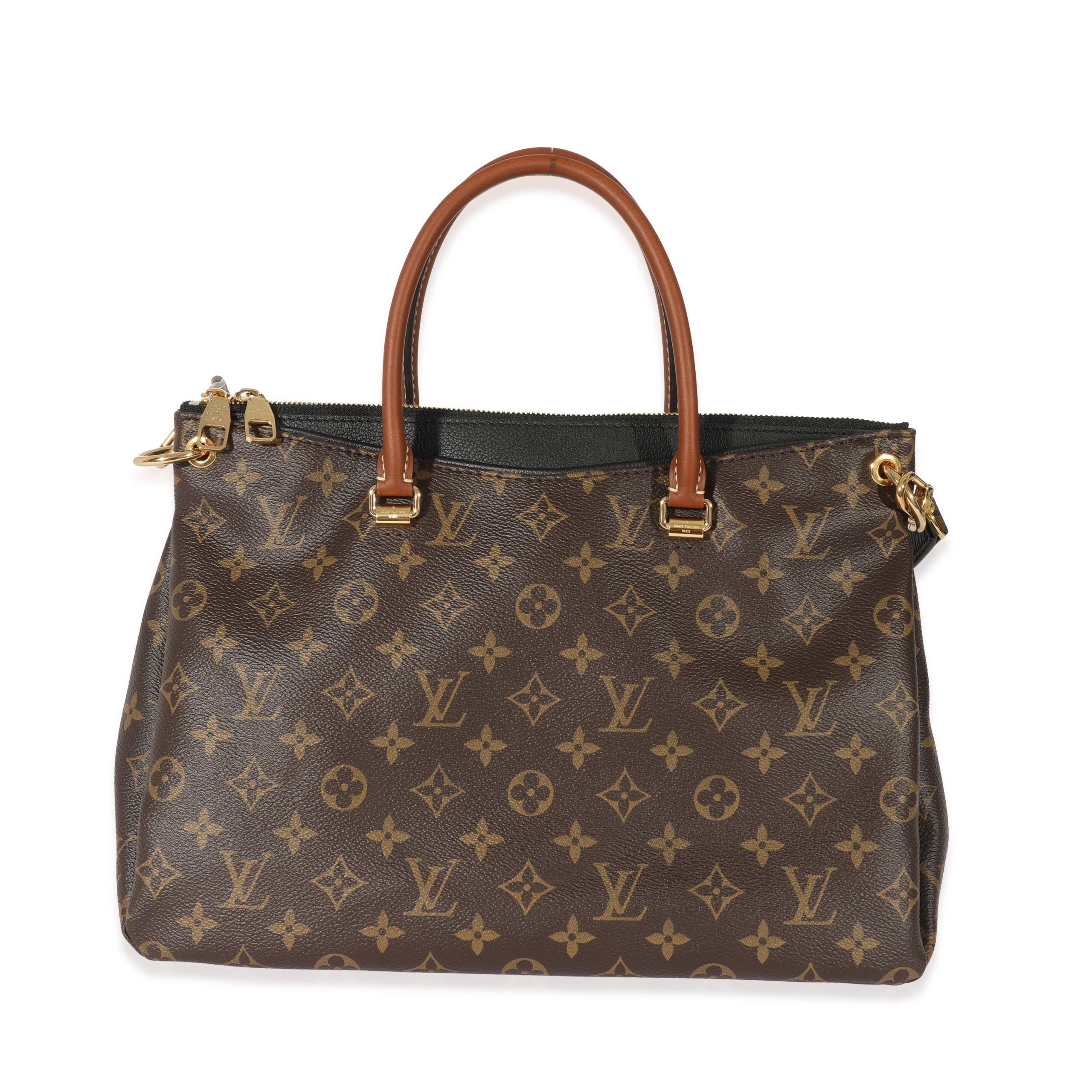 image of Louis Vuitton Monogram Canvas Pallas Mm in Brown, Women's