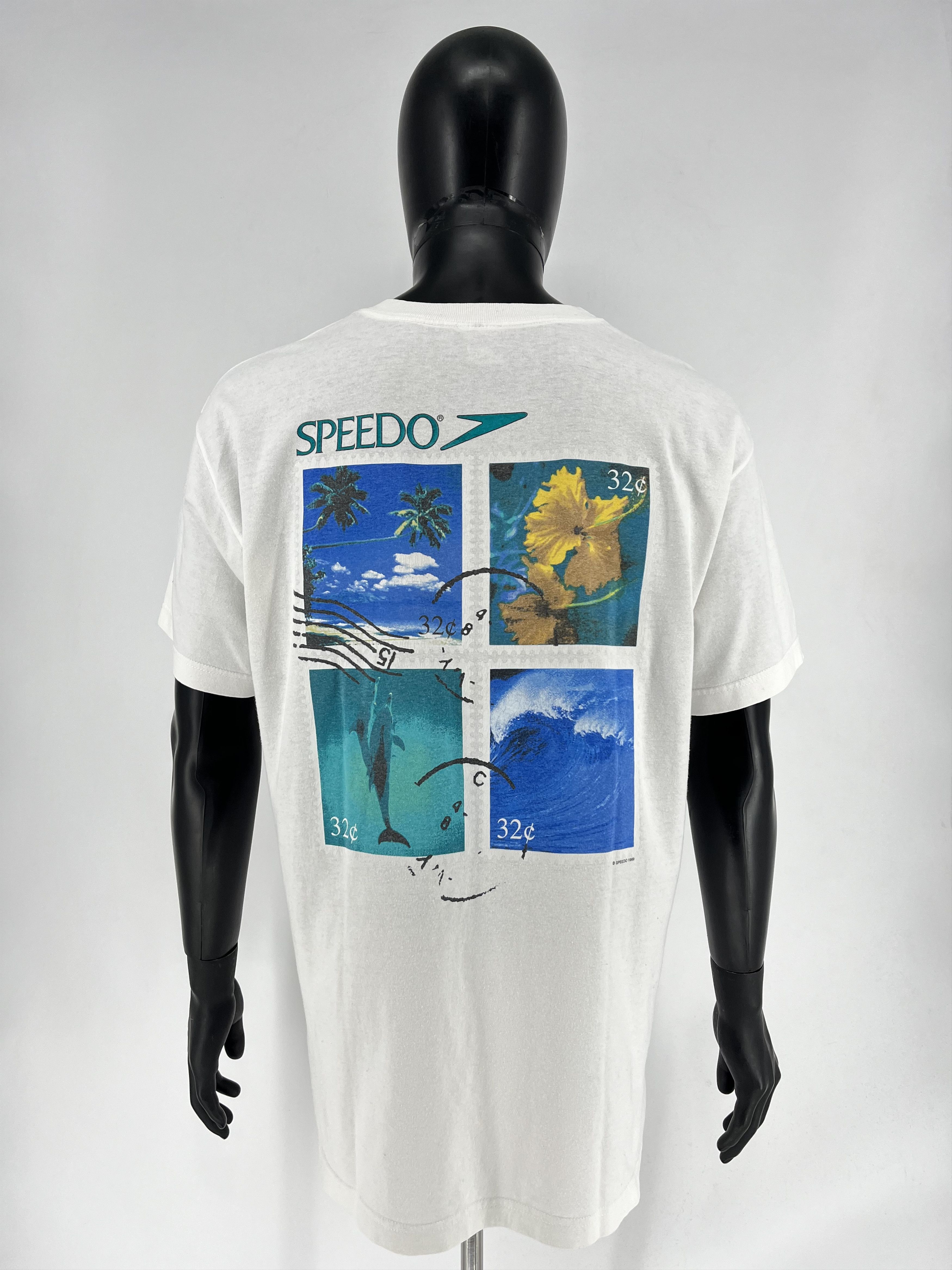 Speedo T shirt Vintage Speedo 1999 L Timbre Nature Dauphin Size US L / EU 52-54 / 3 - 7 Thumbnail