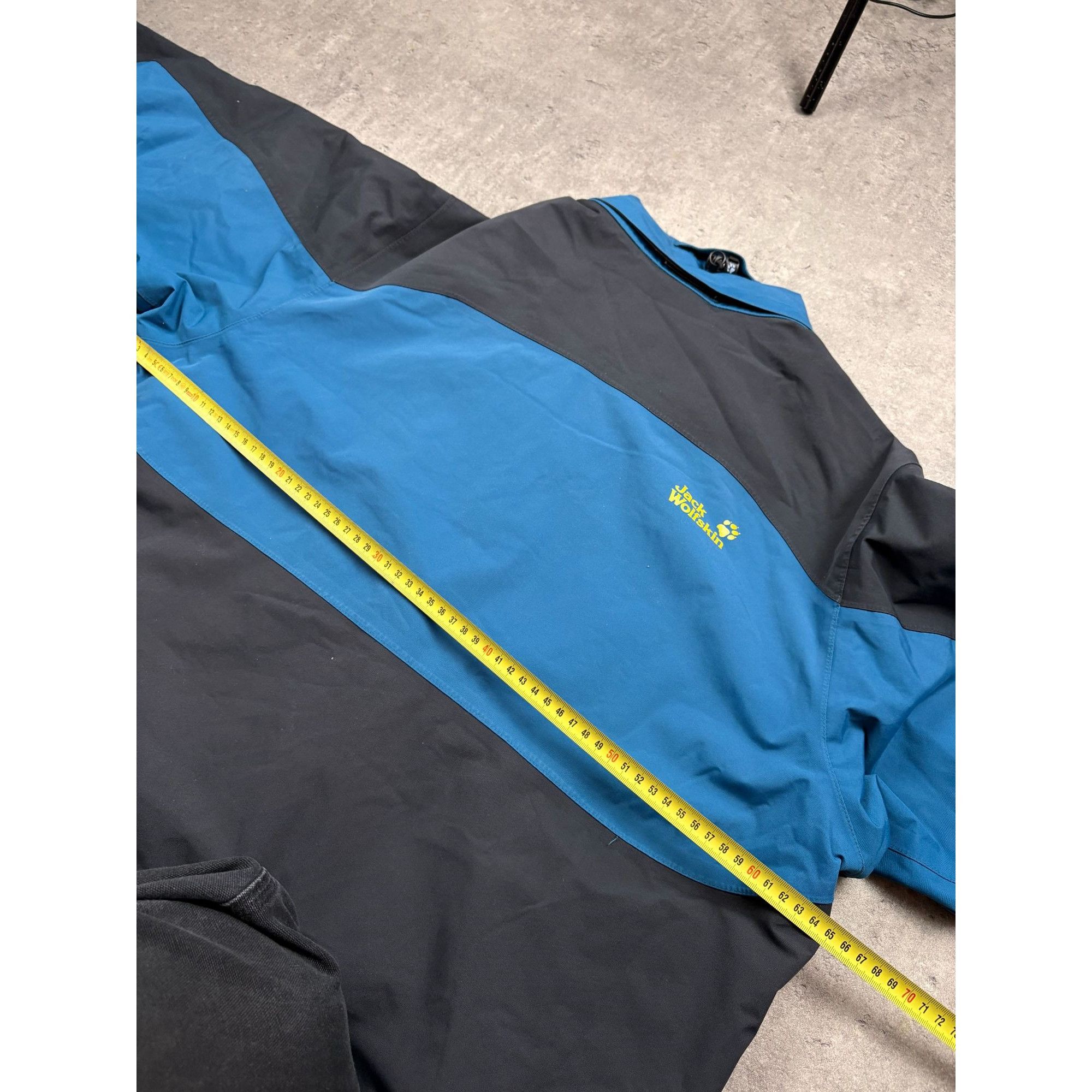 Jack Wolfskin Jack Wolfskin Mens Blue & Black Waterproof Jacket With Fleec Size US L / EU 52-54 / 3 - 6 Thumbnail
