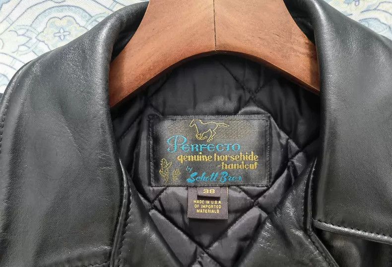 Schott Schott 613SH horseskin leather jacket, classic slim fit Size US M / EU 48-50 / 2 - 5 Thumbnail