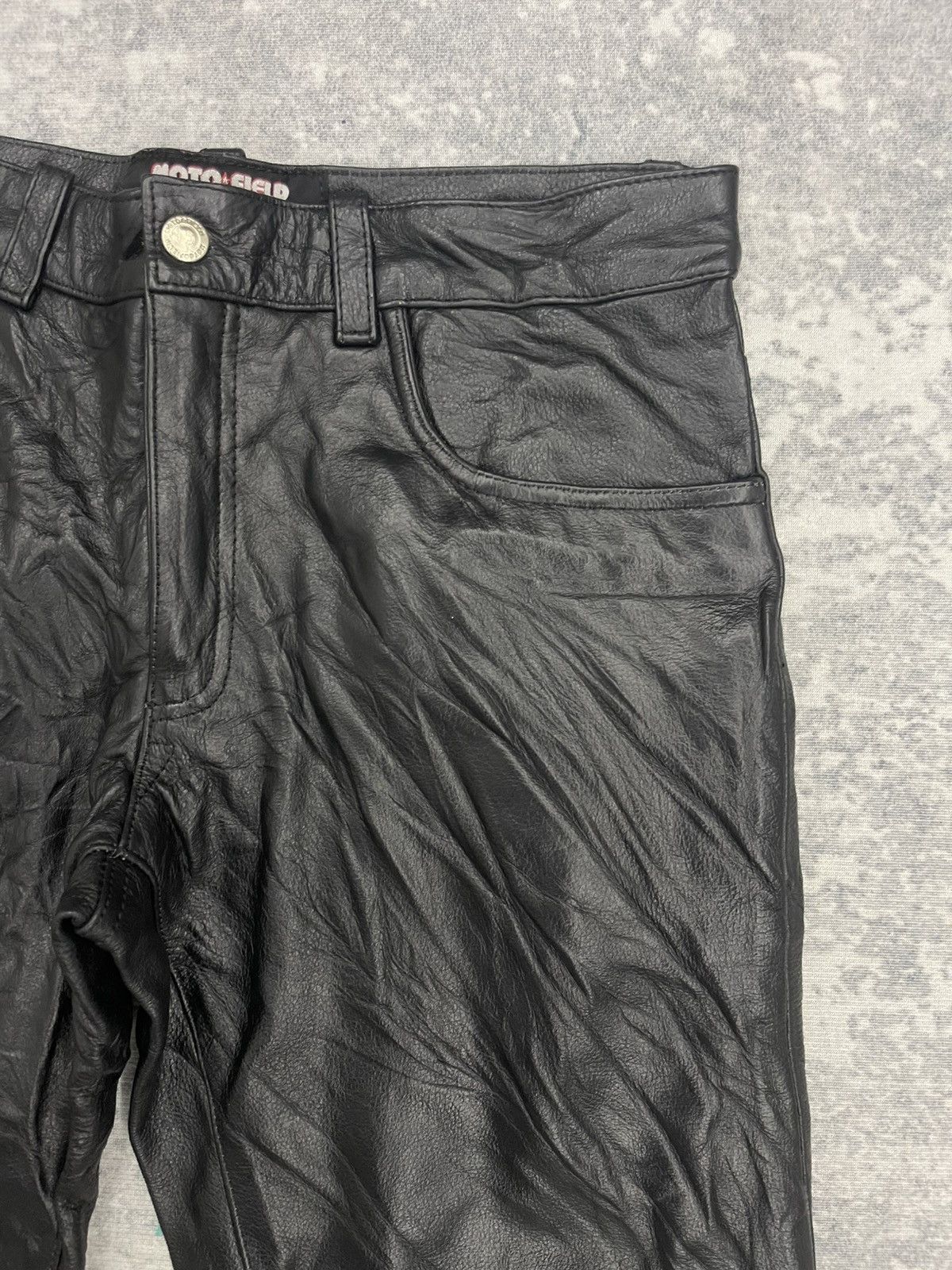 Genuine Leather Moto Field Cow Leather Pants Size US 30 / EU 46 - 3 Thumbnail