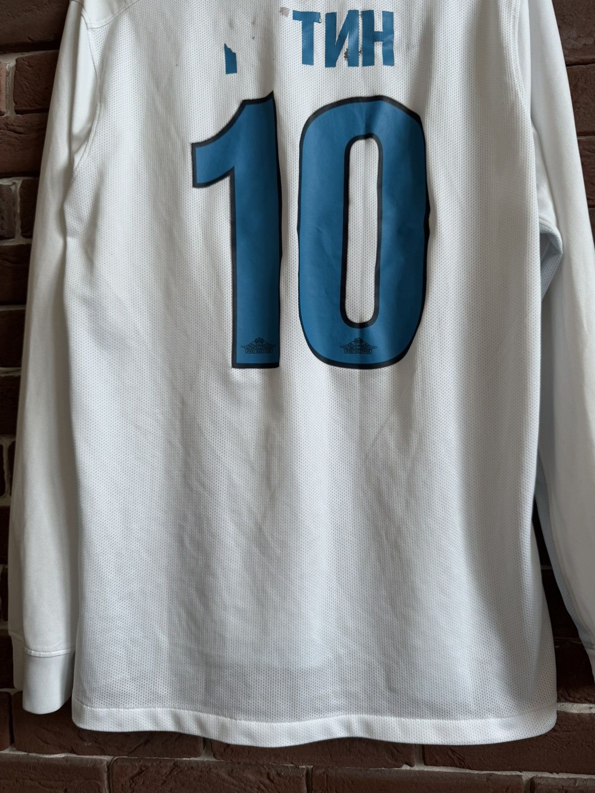 Nike Zenit Petersburg Player Issue Jersey Nike Swoosh Soccer Whit Size US XL / EU 56 / 4 - 11 Thumbnail