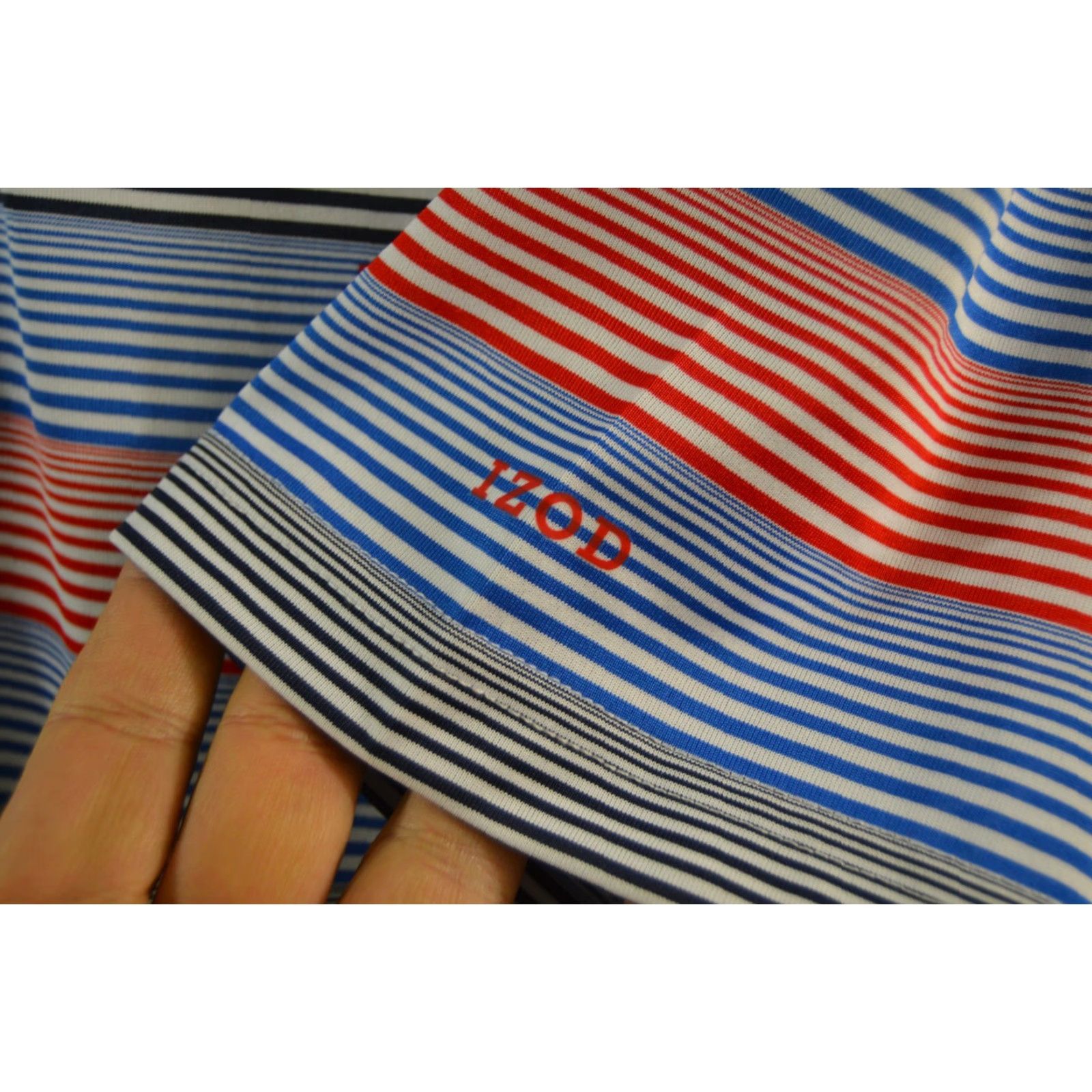 Izod Izod Polo Golf Shirt Multicolor Striped Men's SZ Large Size US L / EU 52-54 / 3 - 5 Thumbnail