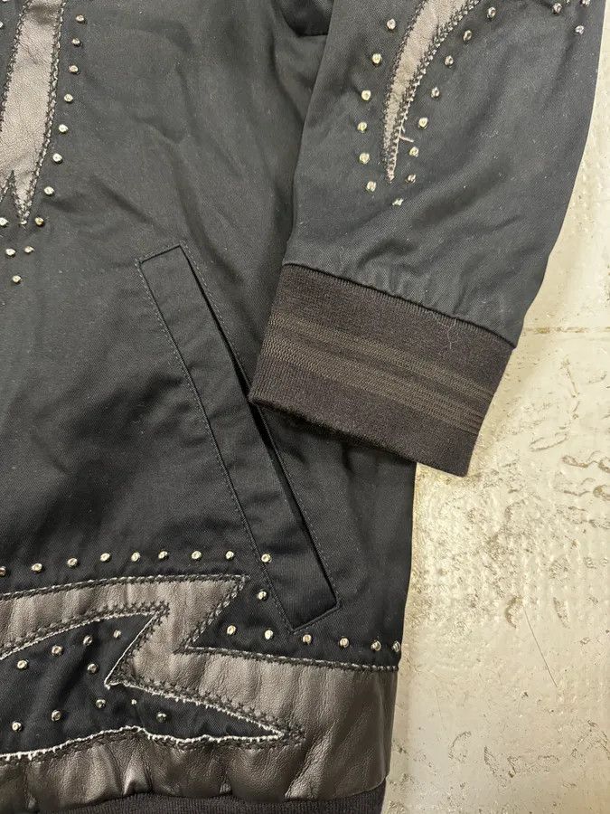 Just Cavalli 2010s Cavalli Black Studded Star Bomber Jacket Size US M / EU 48-50 / 2 - 8 Thumbnail