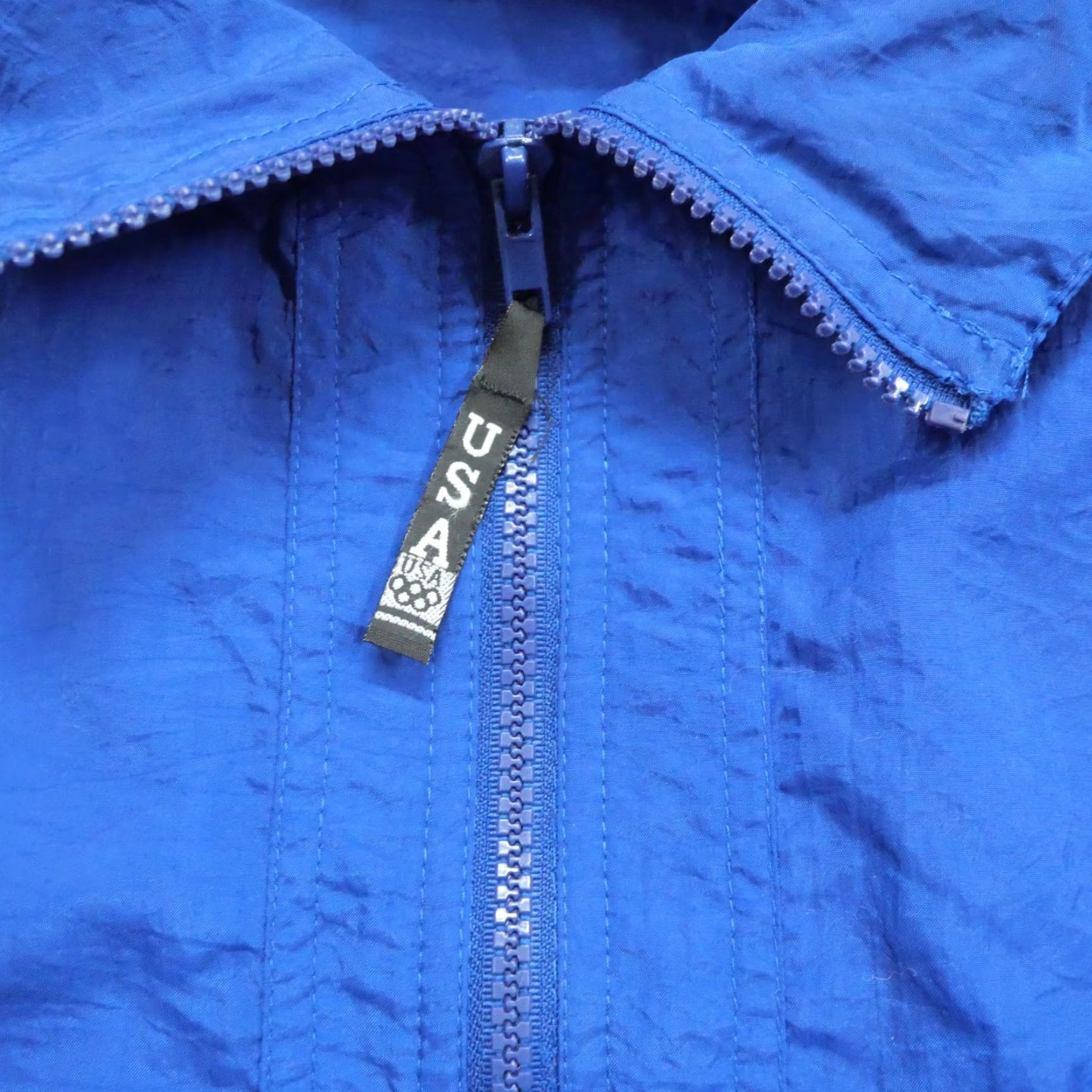 Vintage VINTAGE Olympic Jacket Mens L Blue Hooded Windbreaker 90s Sports Windbreaker Logo Size US L / EU 52-54 / 3 - 4 Thumbnail