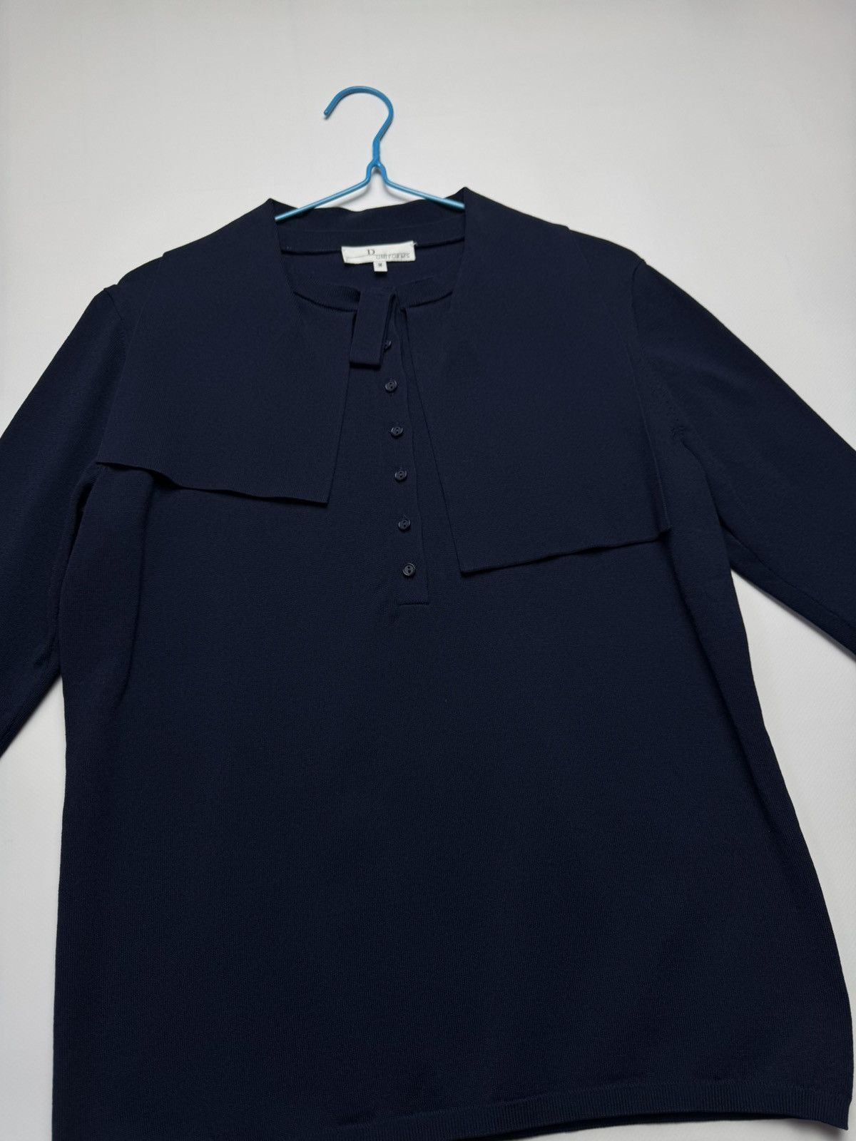 Dior Dior Uniforms Navy Knit Long Sleeve Top - Size M Size M / US 6-8 / IT 42-44 - 5 Thumbnail