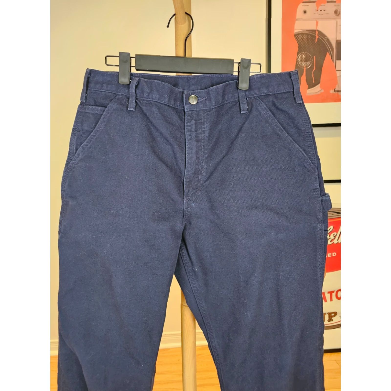 Carhartt VINTAGE Carhartt Carpenter Painter Pants 34x30 Black Mens Carpenter Pants 34 Regular Canvas 40 31 30 32 - Size US 34 / EU 50 - 2 Thumbnail