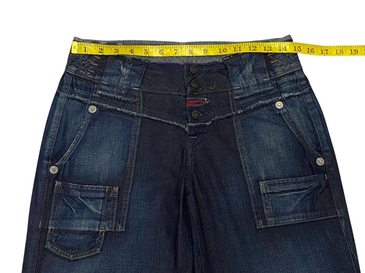 Marithe + Francois Girbaud 💃 Francois Girbaud Flare Wide Leg Palazzo Denim Jeans Size 29" - 16 Thumbnail