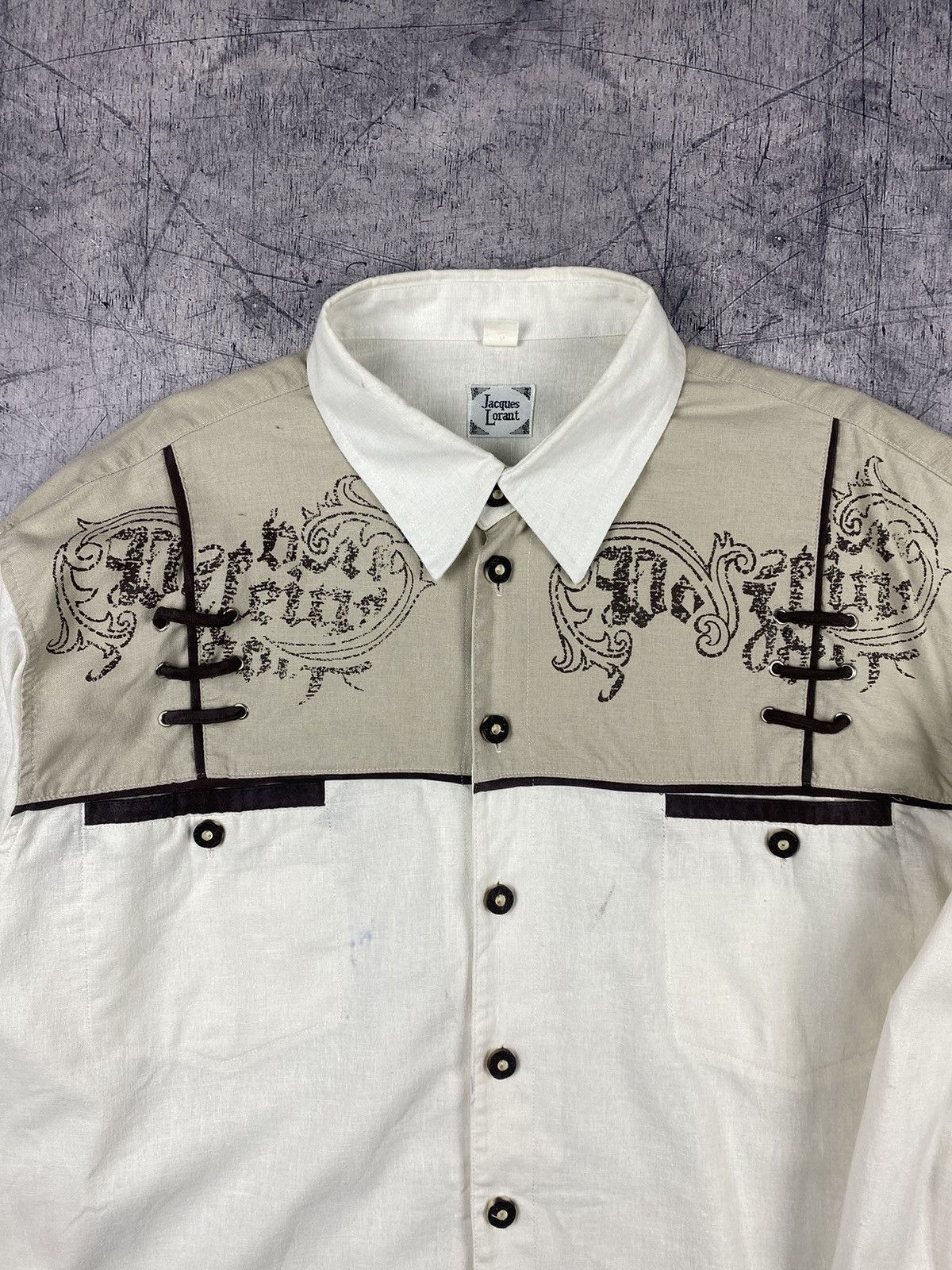 Other Vintage Cowboy Western Style Crazy Button Up Shirt Size L Size US L / EU 52-54 / 3 - 6 Thumbnail