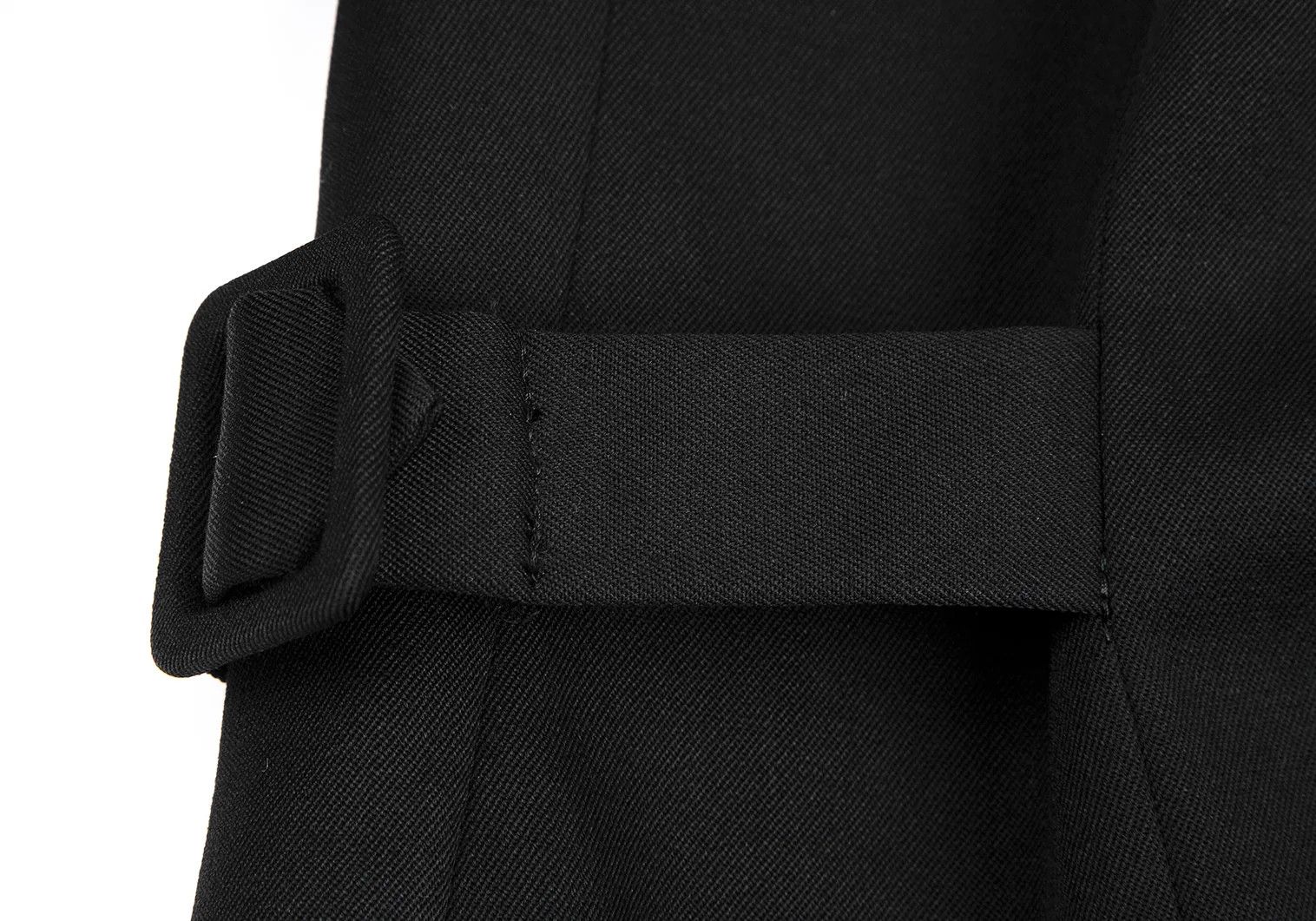 Yohji Yamamoto Yohji Yamamoto Wool Gabardine Side-Belt Jacket Size US S / EU 44-46 / 1 - 17 Thumbnail