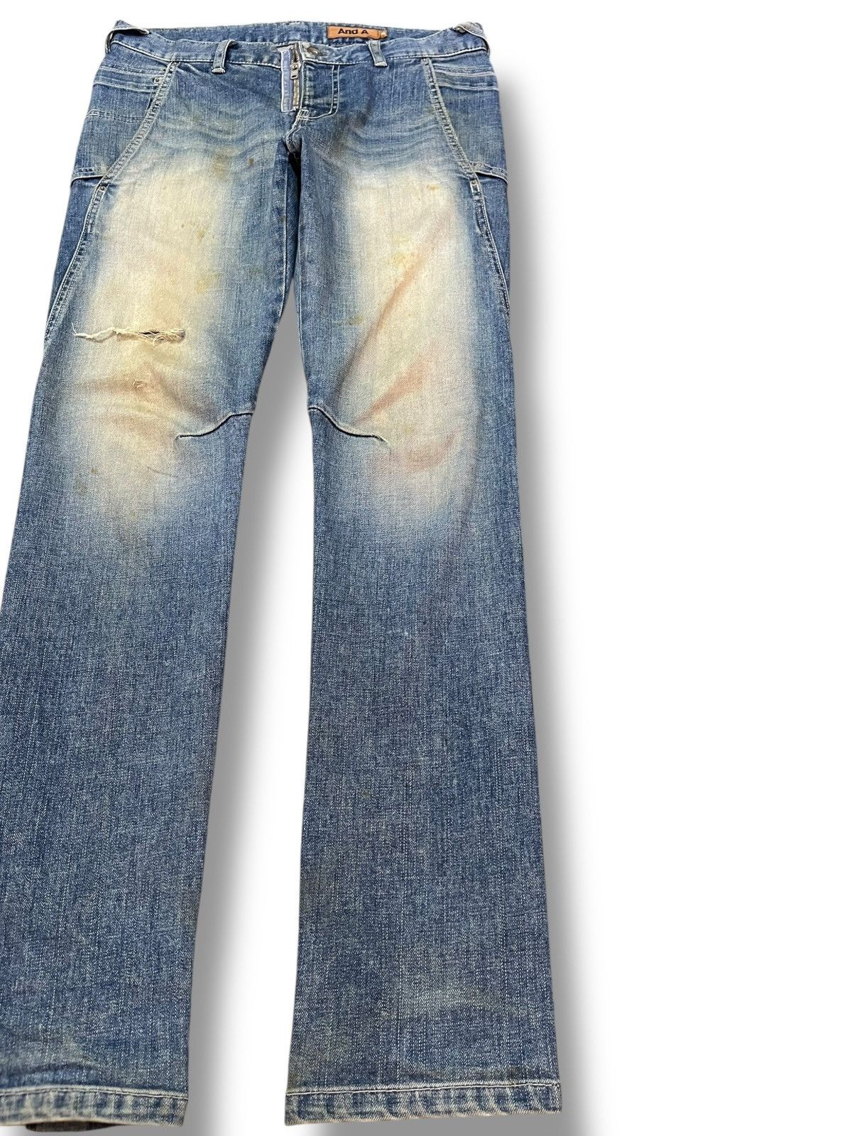 And A Vintage And a Mudwash Faded Distressed Denim Size US 31 - 4 Thumbnail