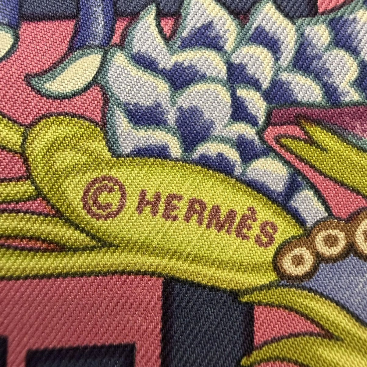 Hermes Hermes Scarf Carre 90 Turandot Silk Authentic Hidaka Natsuno Size ONE SIZE - 13 Thumbnail