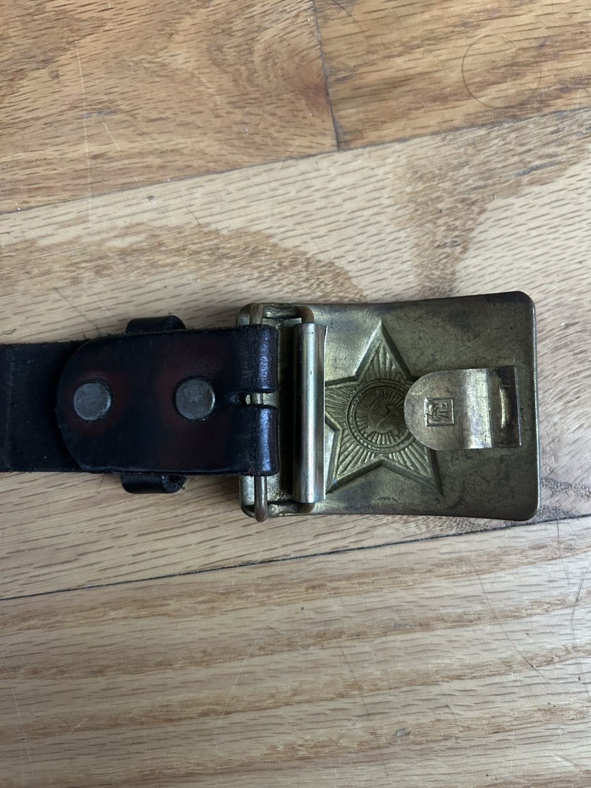 Vintage USSR Belt & Buckle Size 32 - 3 Thumbnail