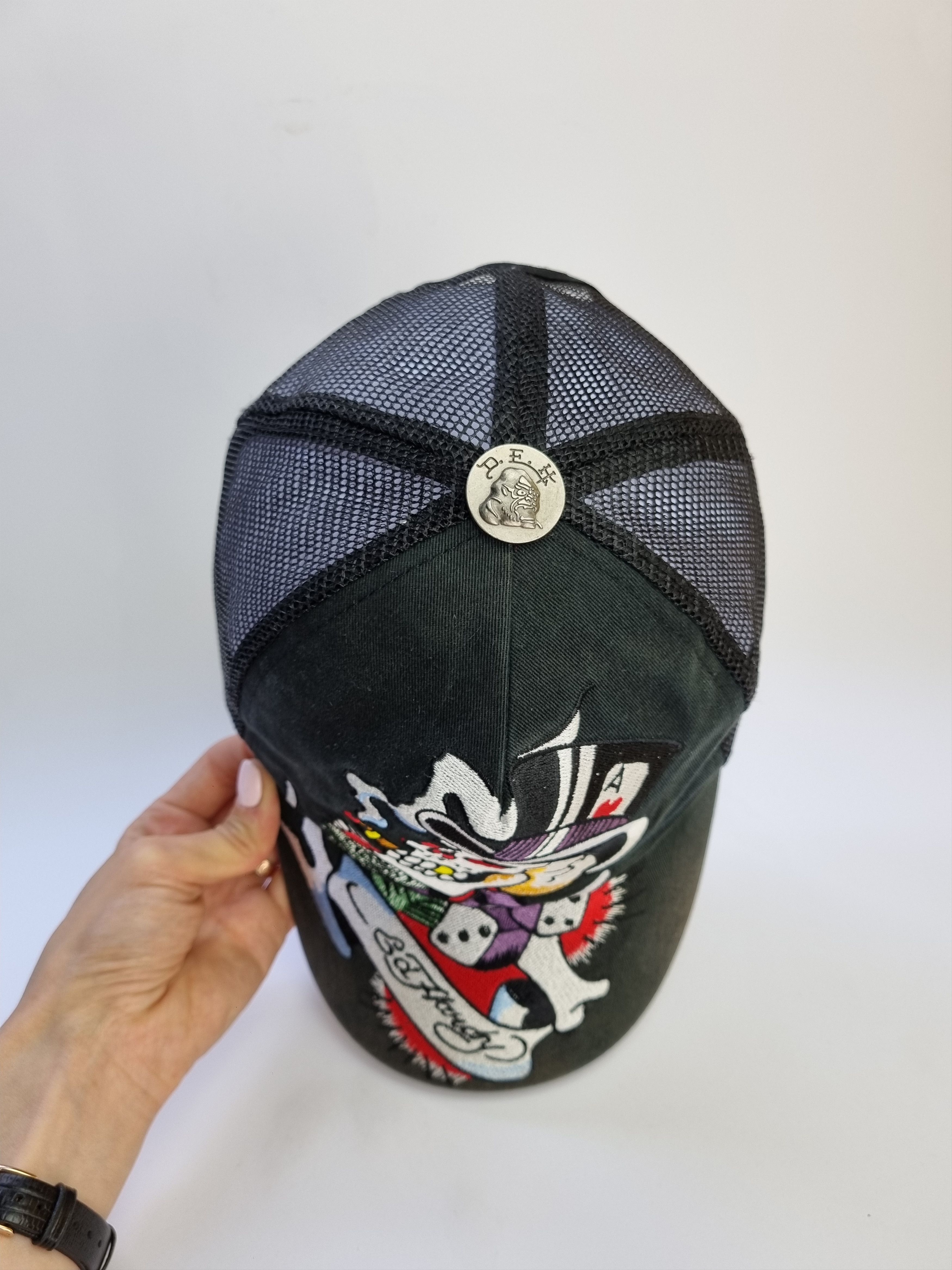 Christian Audigier × Ed Hardy Ed Hardy Embroidered Amazing Skull Artistic Comic Design Cap Size ONE SIZE - 7 Thumbnail