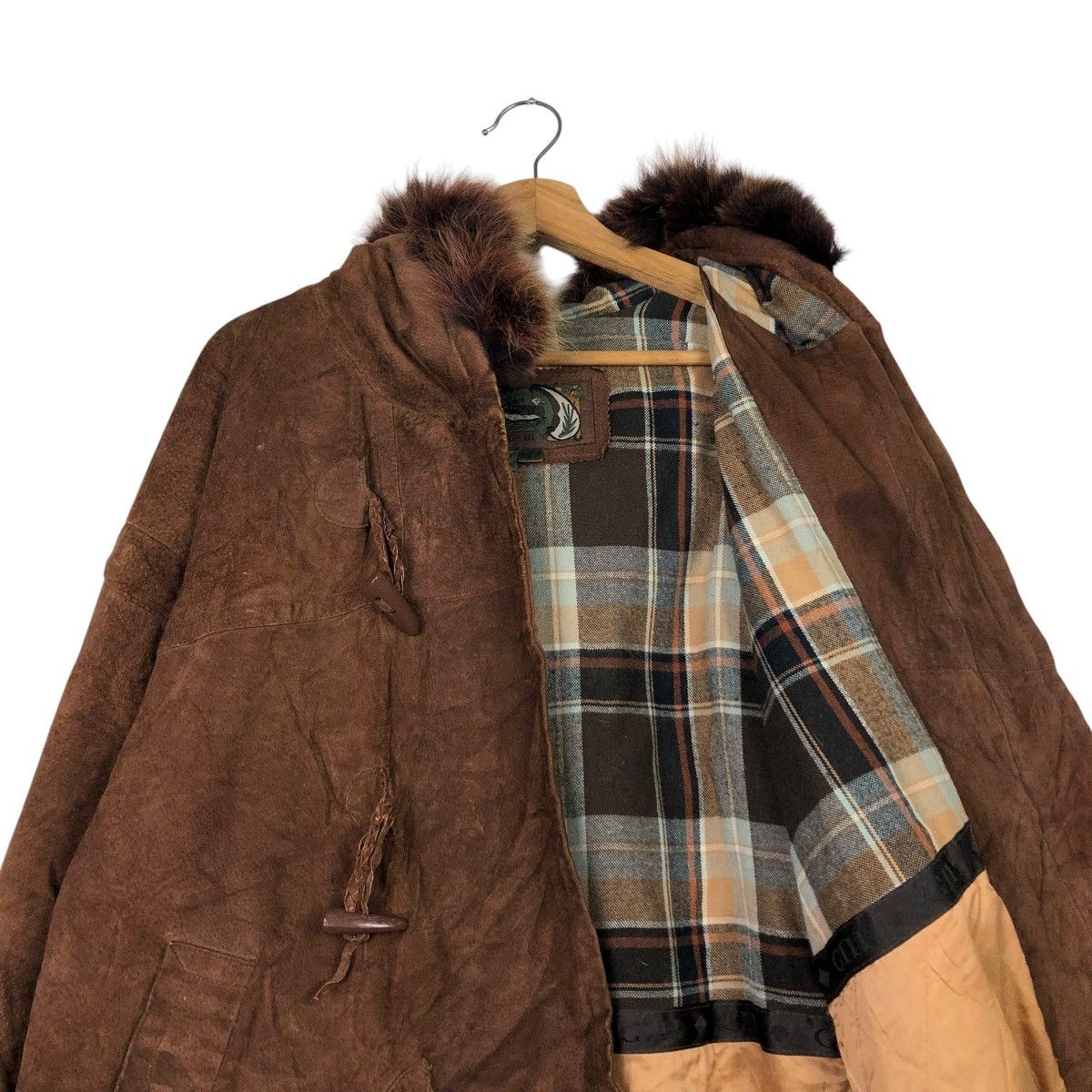 Vintage 🔥VINTAGE LEATHER JACKET HUNTING G-III MINK FUR HOODIE Size US M / EU 48-50 / 2 - 15 Thumbnail
