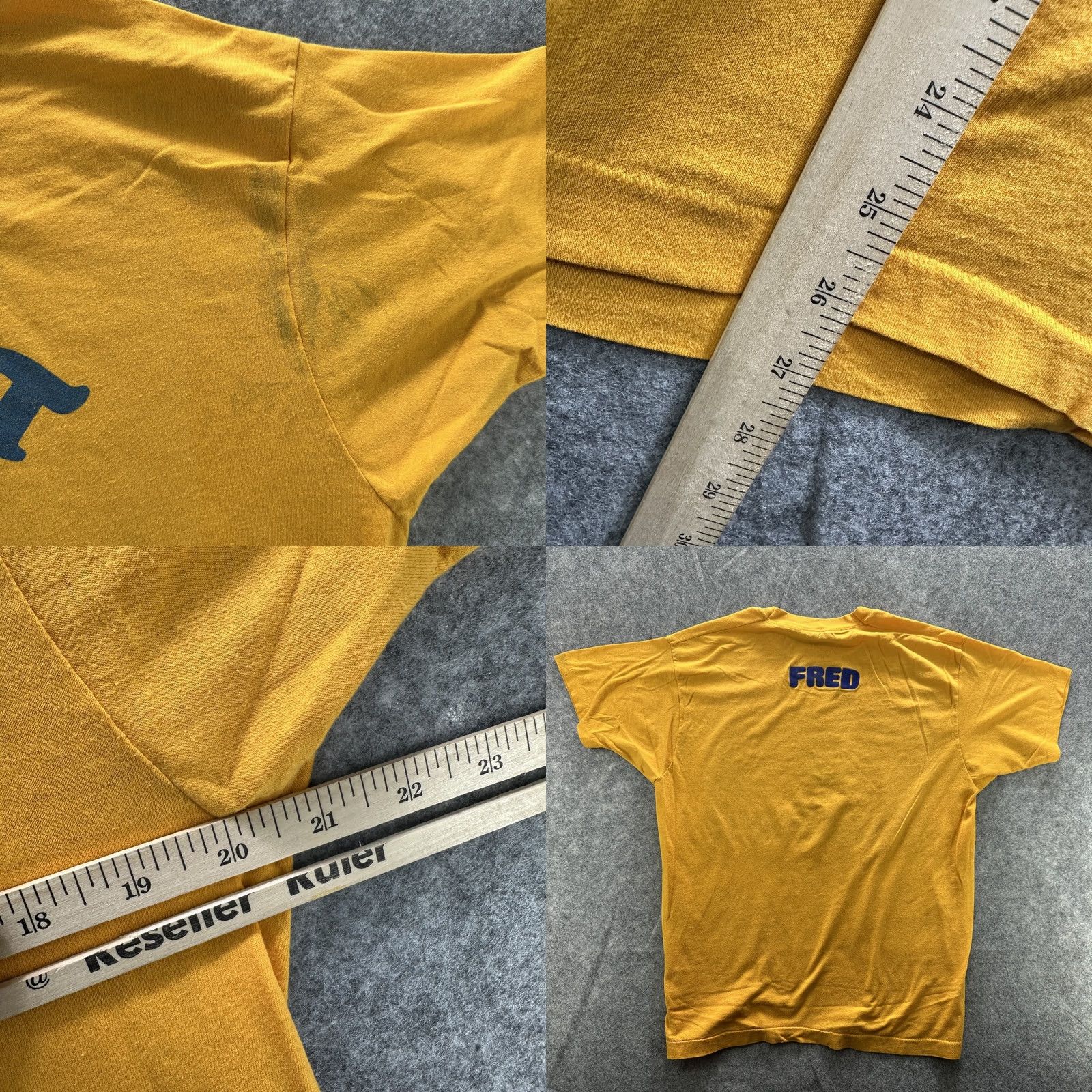 Vintage VINTAGE Hurt Family Reunion Shirt Mens XL Yellow 1987 Graphic Tee Made USA 80s SS Size US XL / EU 56 / 4 - 8 Thumbnail
