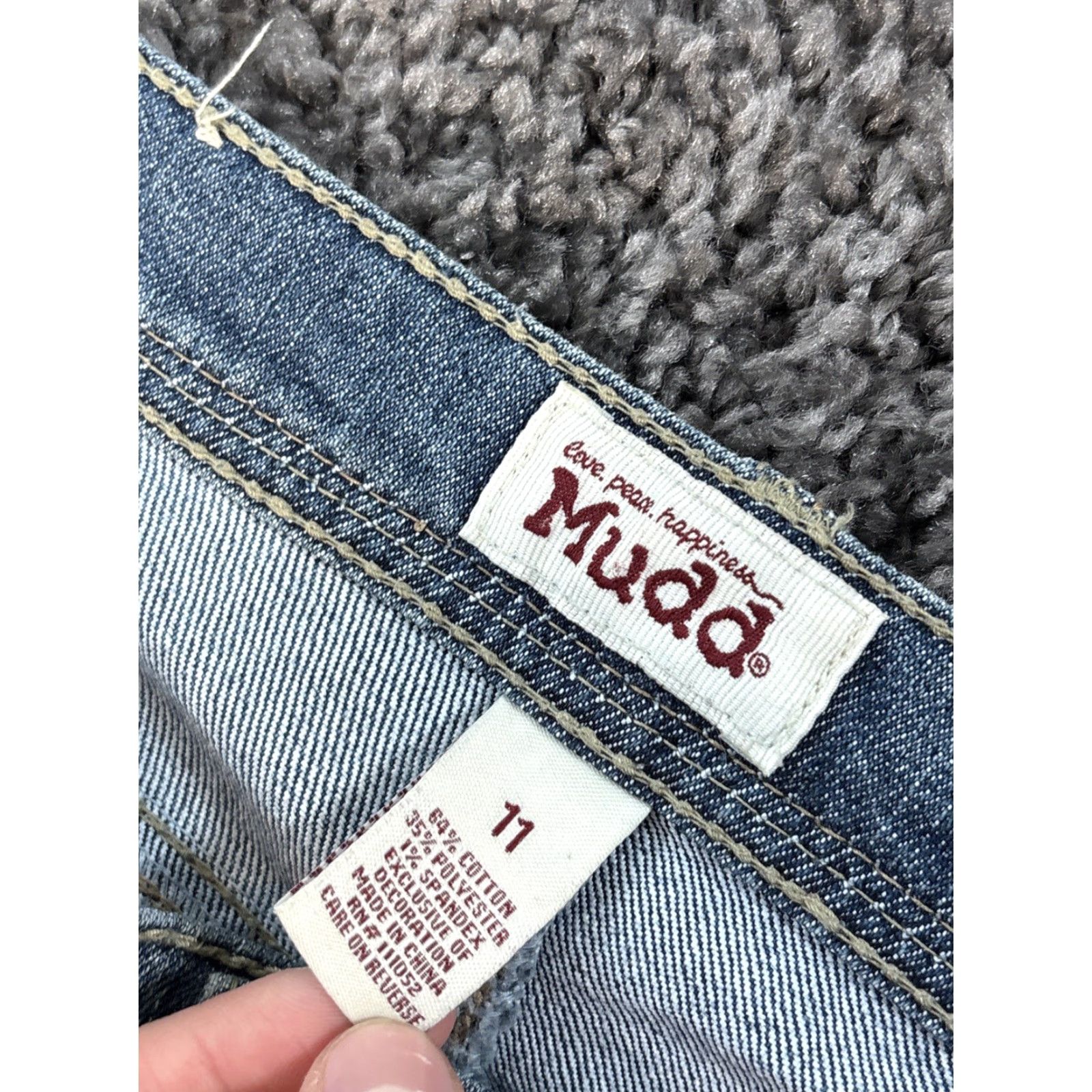 Vintage **VINTAGE Mudd Jeans Bootcut Womens Light Wash Rhinestone 34x32** User: Vintage Mudd Jeans Bootcut Womens Light Wash Rhinestone 34x32 Size 24" / US 00 / IT 34 - 6 Thumbnail