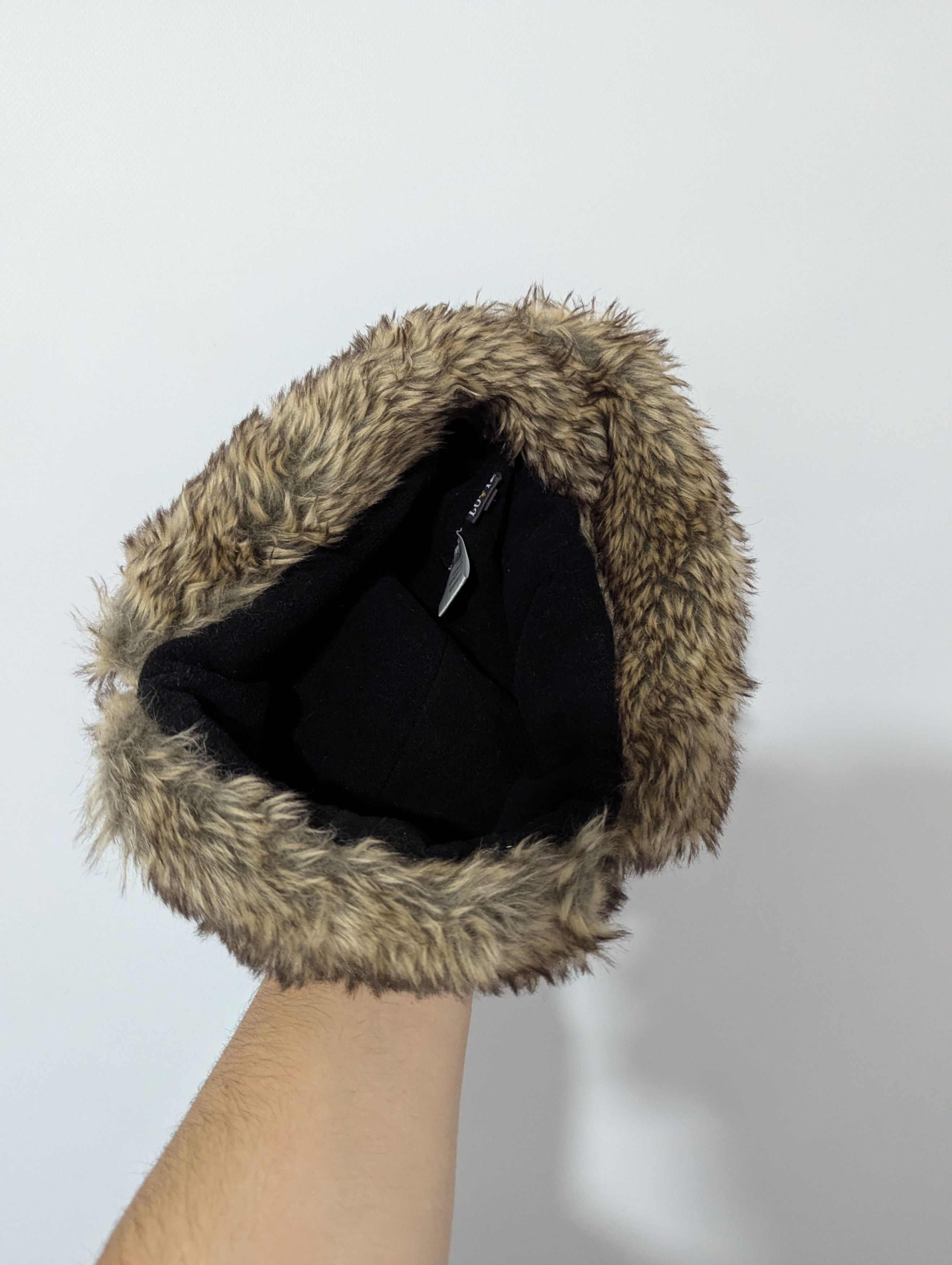 Japanese Brand Y2K Fur Fuzzy Trapper Alt Mohair Cute Vintage Hat Ushanka Size ONE SIZE - 5 Thumbnail