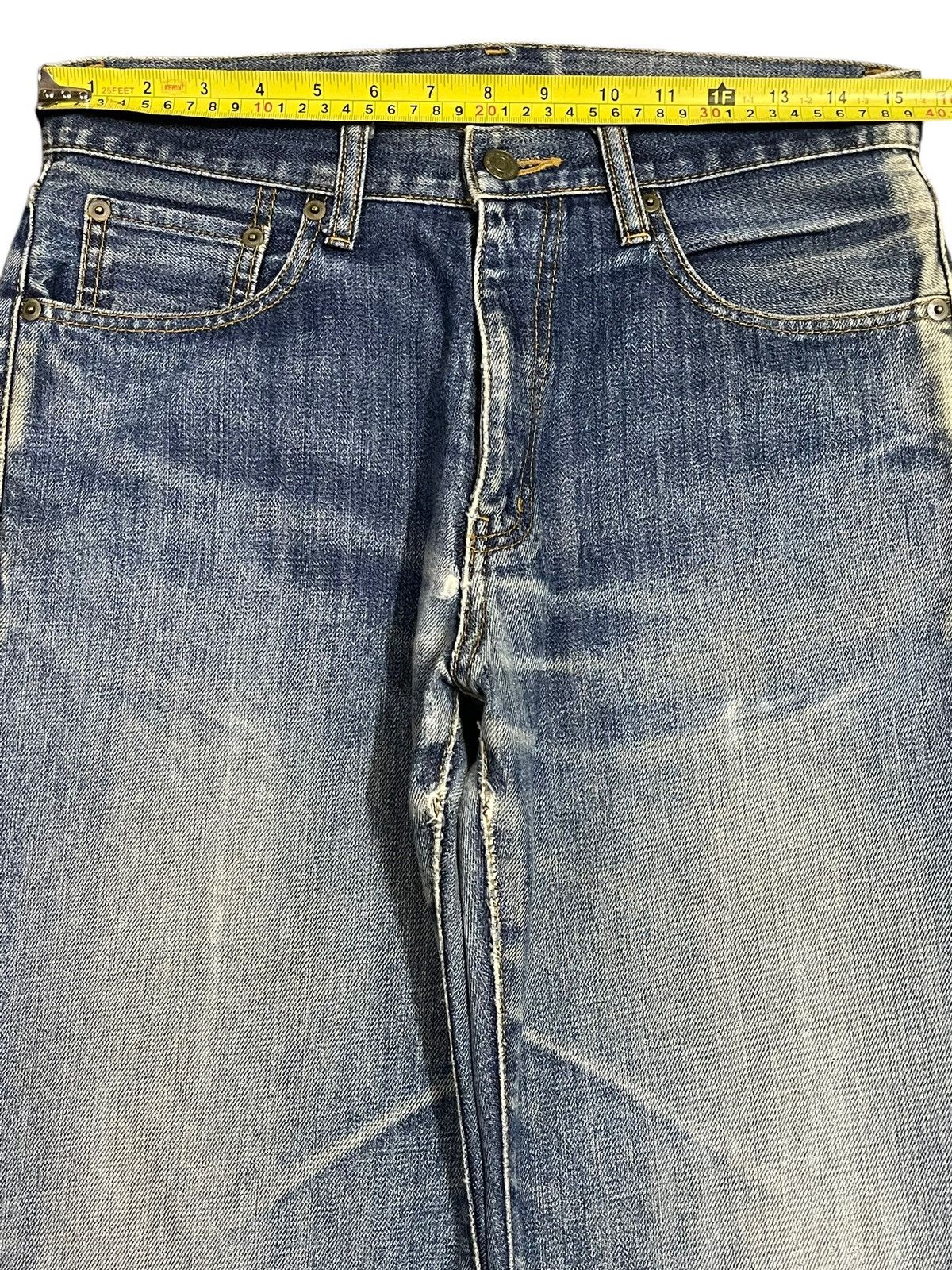 Uniqlo Vintage Japanese Uniqlo Blue Faded Wash Style Baggy Jeans Size US 30 / EU 46 - 11 Thumbnail