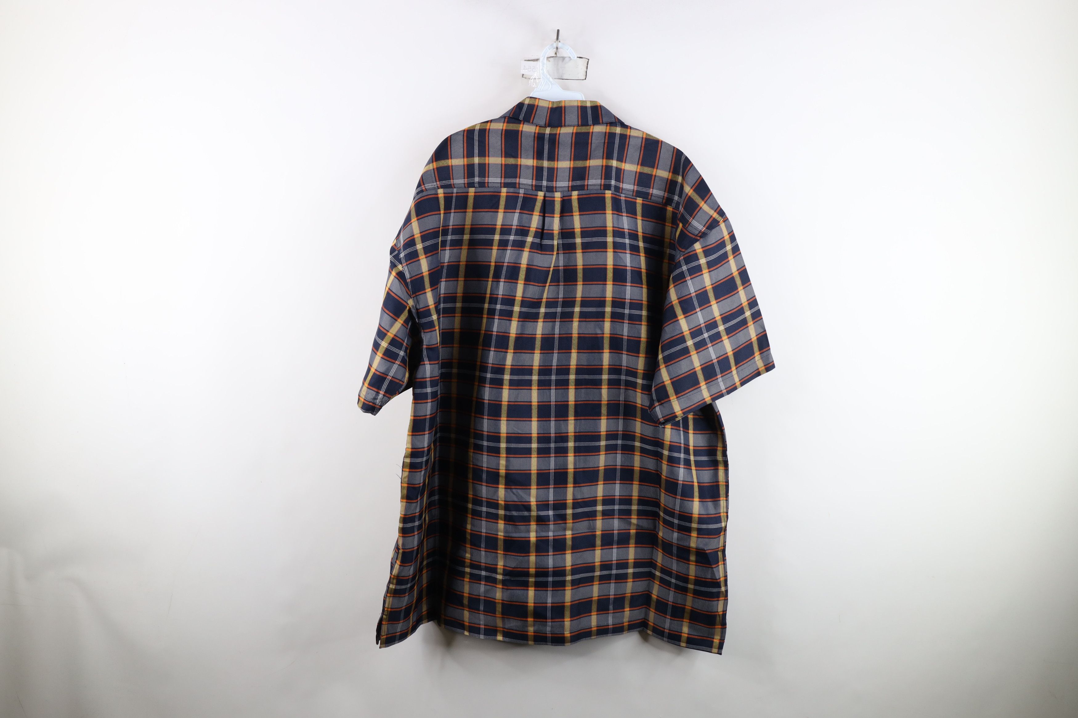Vintage Deadstock Vintage Y2K Streetwear Baggy Button Shirt Plaid Size US XXL / EU 58 / 5 - 13 Thumbnail