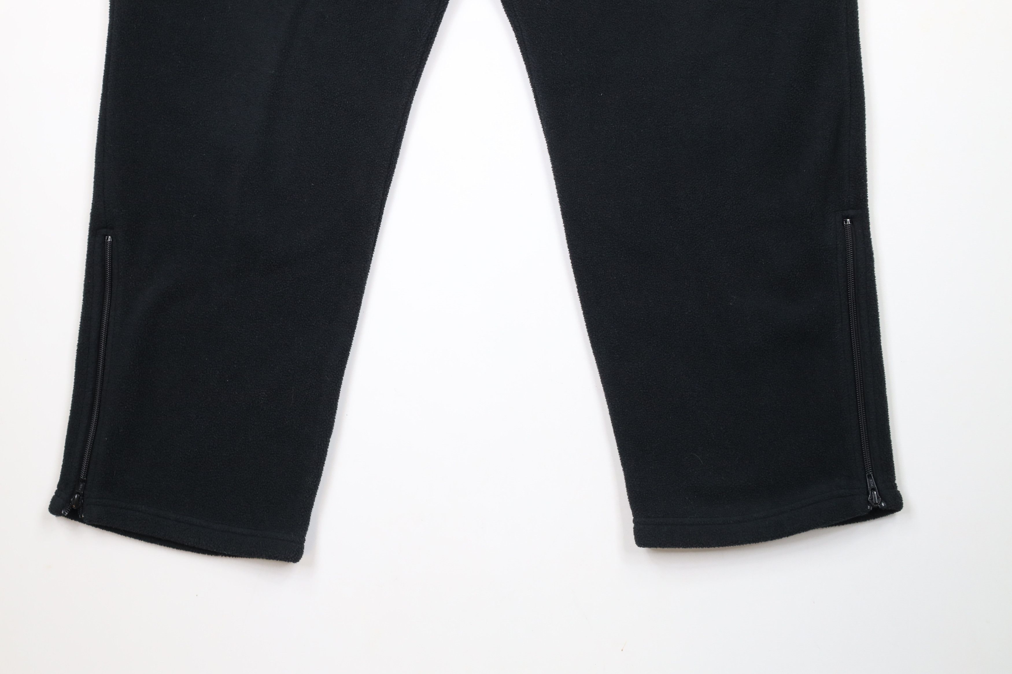 Cabelas × Vintage Vintage 90s Cabelas Fleece Wide Leg Sweatpants Black Size ONE SIZE - 4 Thumbnail