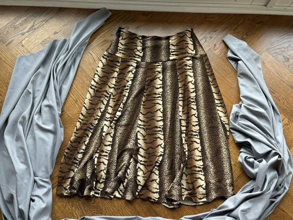 Sears × Vintage Vintage Cheetah Print Maxi Skirt Elastic Stretch Leopard Size 38" / US 16 / IT 52 - 6 Thumbnail