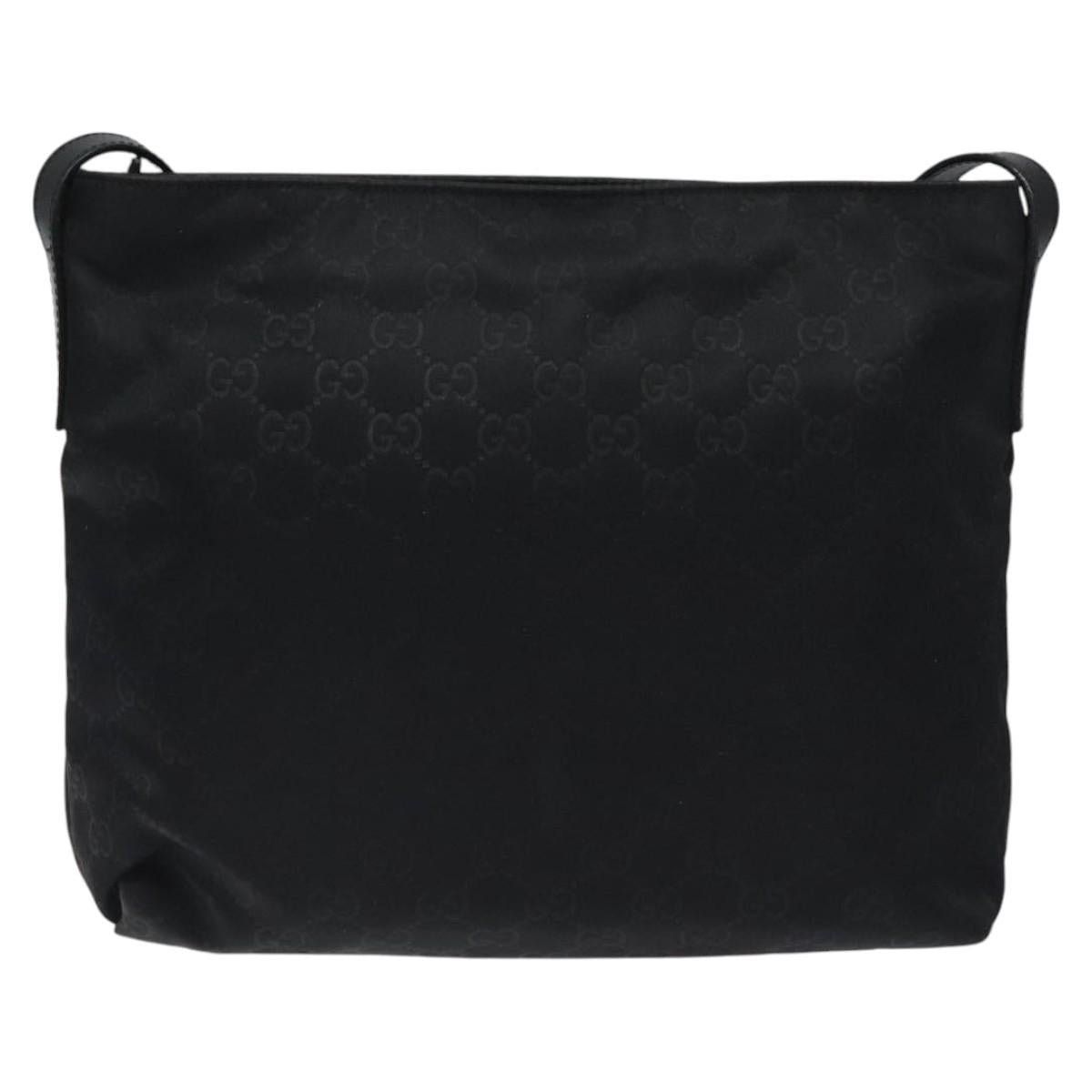 Gucci GUCCI GG Canvas Shoulder Bag Nylon Black Size ONE SIZE - 3 Thumbnail
