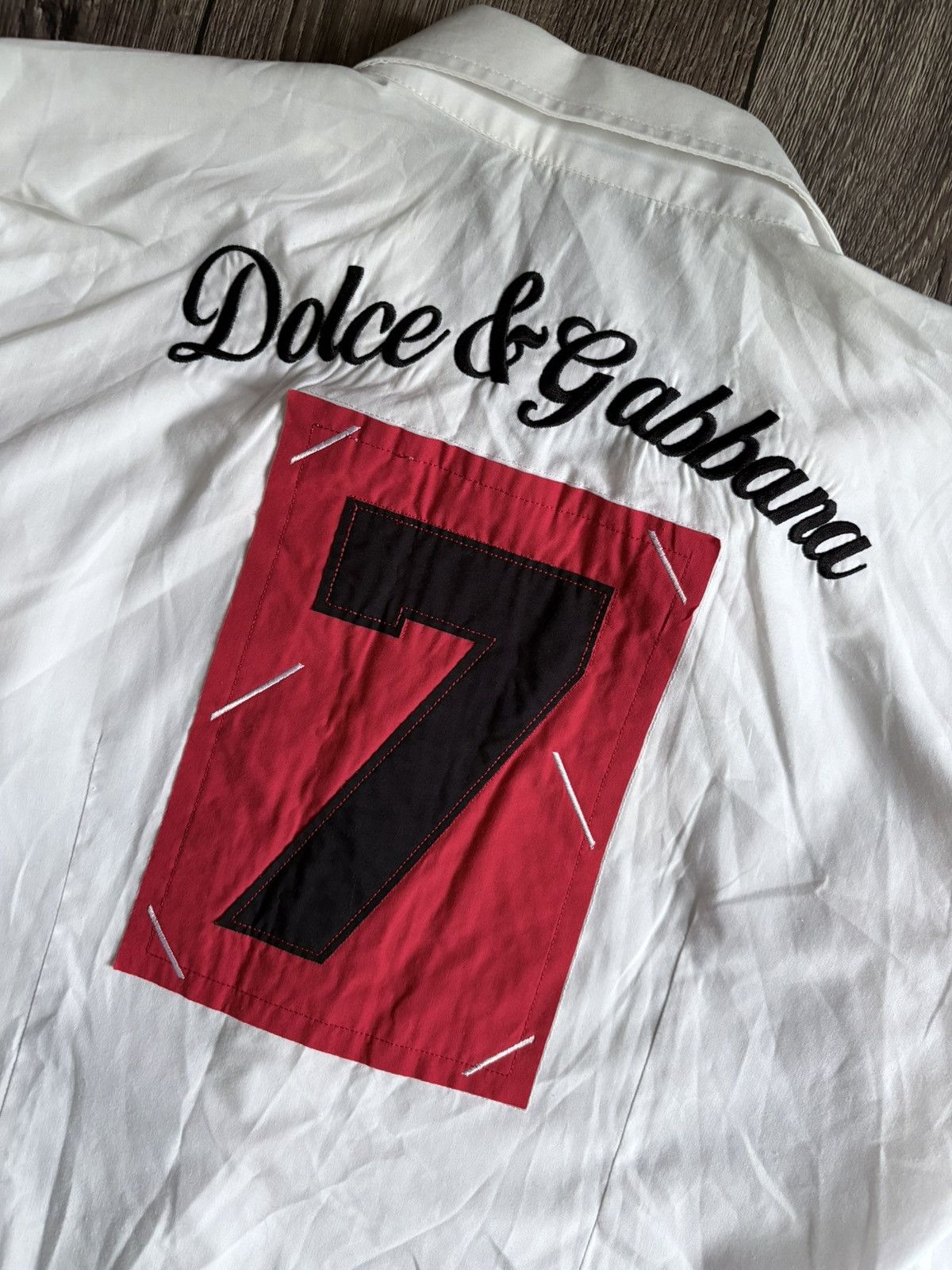Dolce & Gabbana Dolce & Gabbana Vintage White Shirt Button Up Size XL / US 12-14 / IT 48-50 - 15 Thumbnail