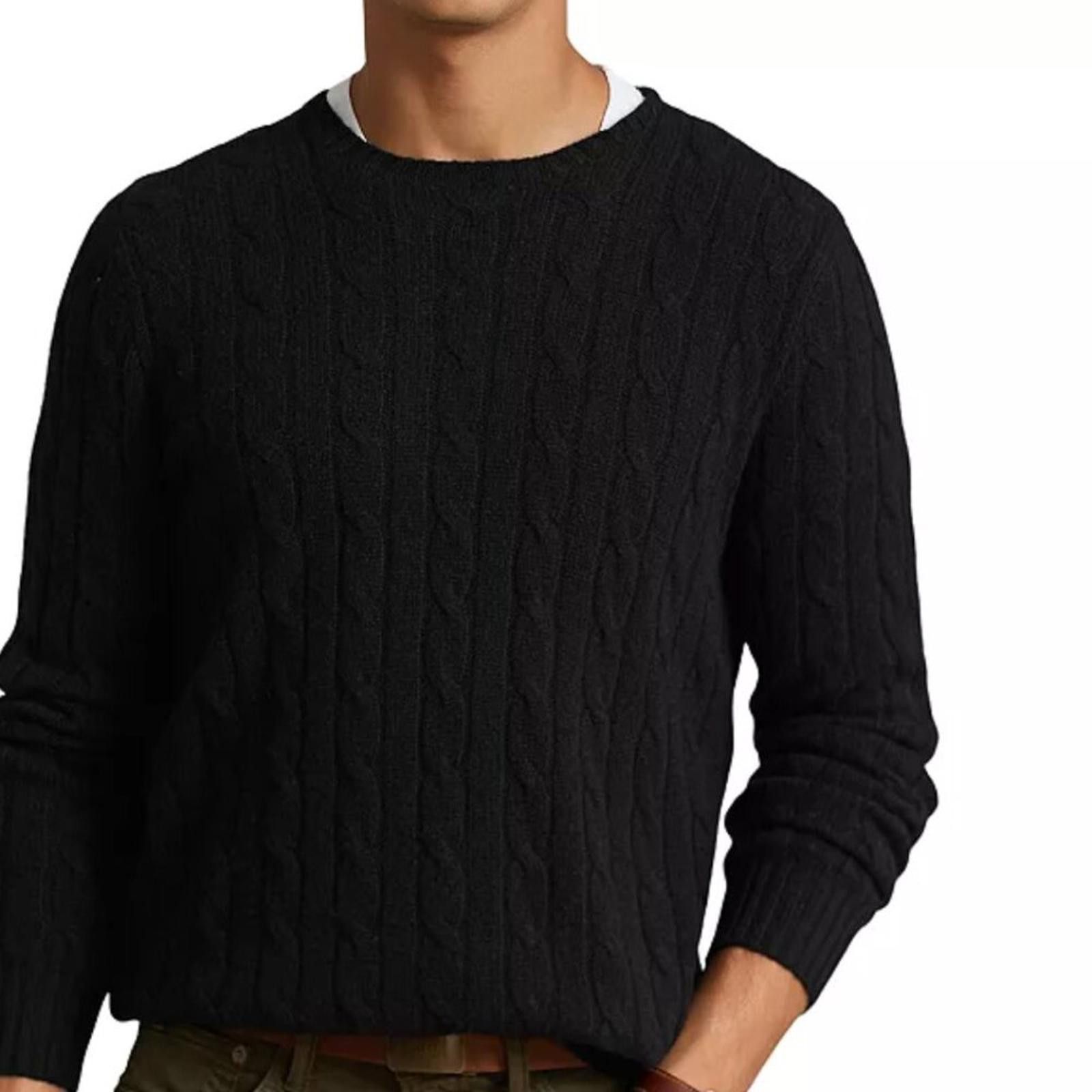 Polo Ralph Lauren Vintage Polo Ralph Lauren Black Cashmere Knit Sweater XL Size US XL / EU 56 / 4 - 1 Thumbnail