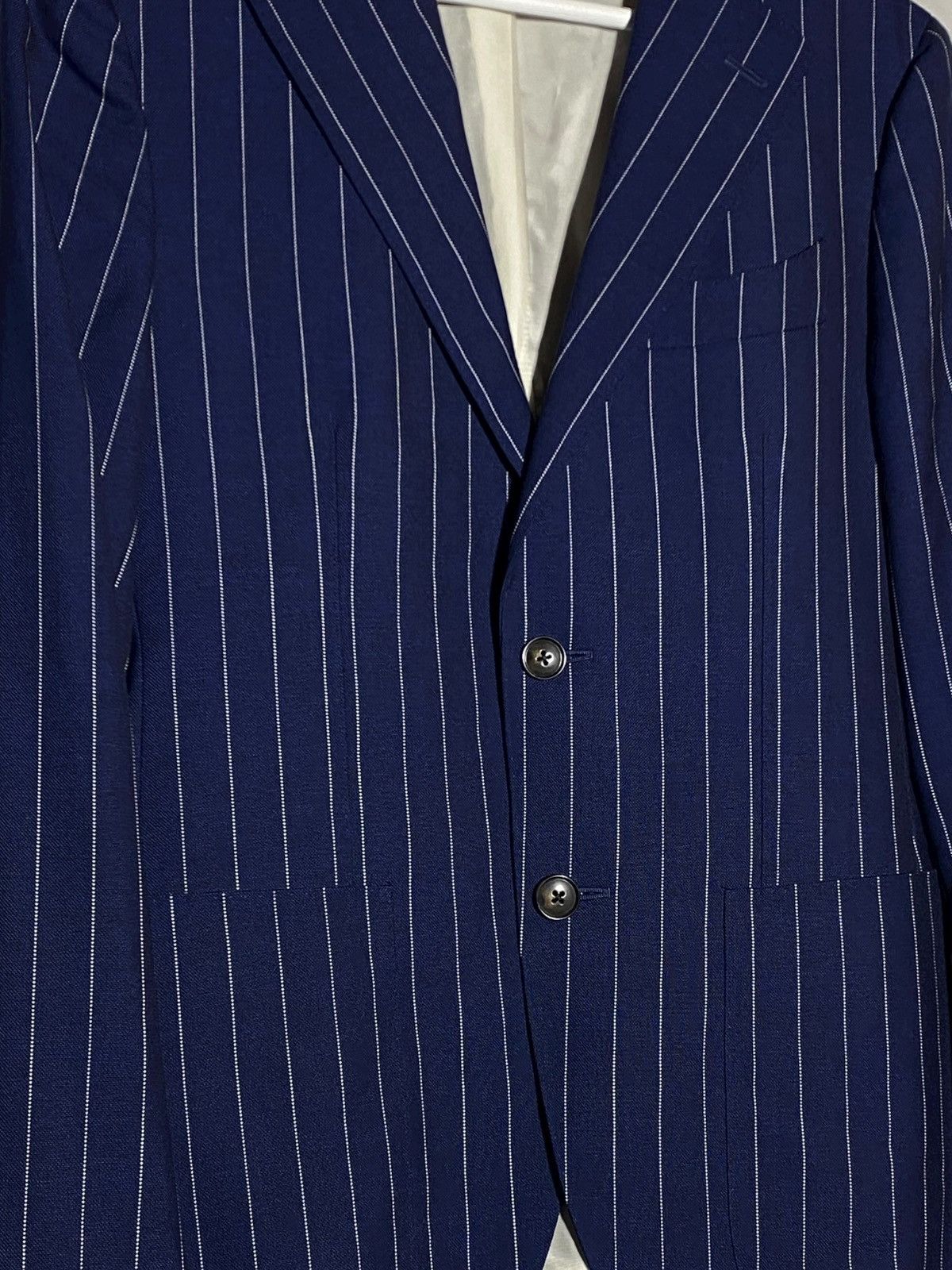Suitsupply Suitsupply Pinstripes Suit La Spalla Single Breasted Size 40R - 4 Thumbnail