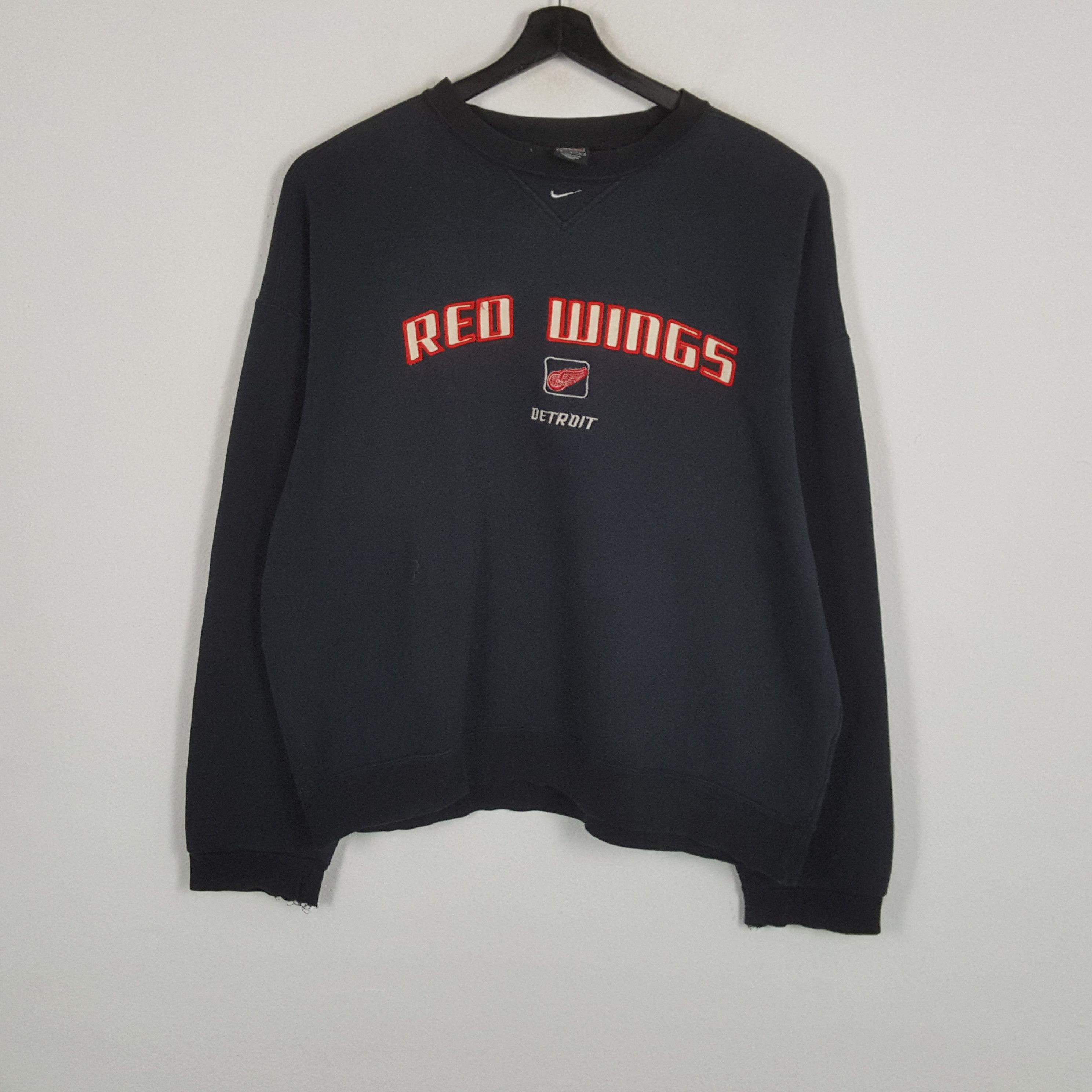 NHL × Nike × Vintage NIKE DETROIT RED WINGS Hockey Ice Team Sweatshirt Size US XXL / EU 58 / 5 - 1 Thumbnail