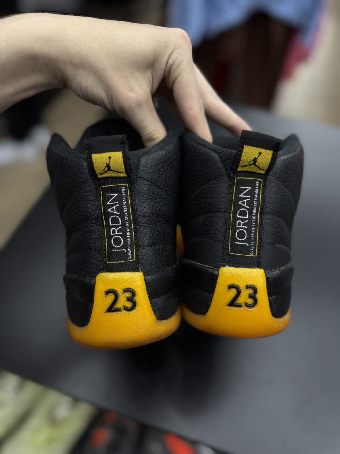 Jordan Brand × Nike Jordan 12 University Gold Size 10 Pre Owned 🧼 Size US 10 / EU 43 - 11 Thumbnail