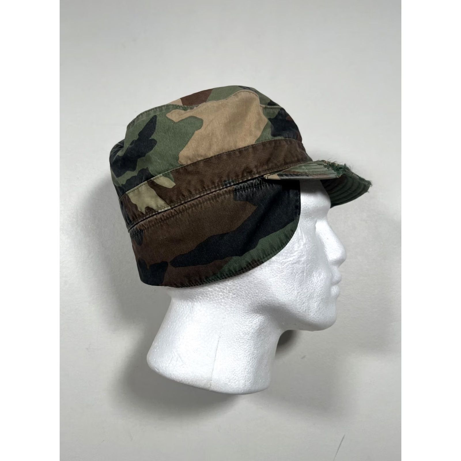 Propper VINTAGE PROPPER Army Cap Fitted Mens 7 3/4 Green Camo Ear Flap Winter Hat Size ONE SIZE - 6 Thumbnail