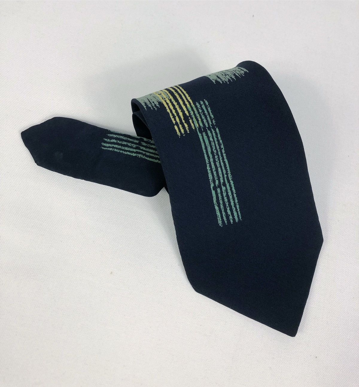 Issey Miyake Rare Vintage Issey Miyake IM Abstract Silk Tie Size ONE SIZE - 8 Thumbnail
