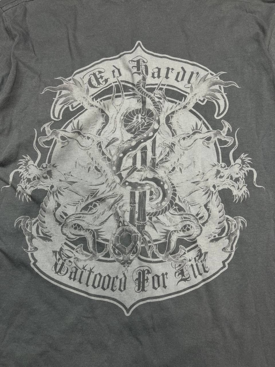 Ed Hardy Ed Hardy Tattooed For Kill T-Shirt Y2K Size US L / EU 52-54 / 3 - 6 Thumbnail