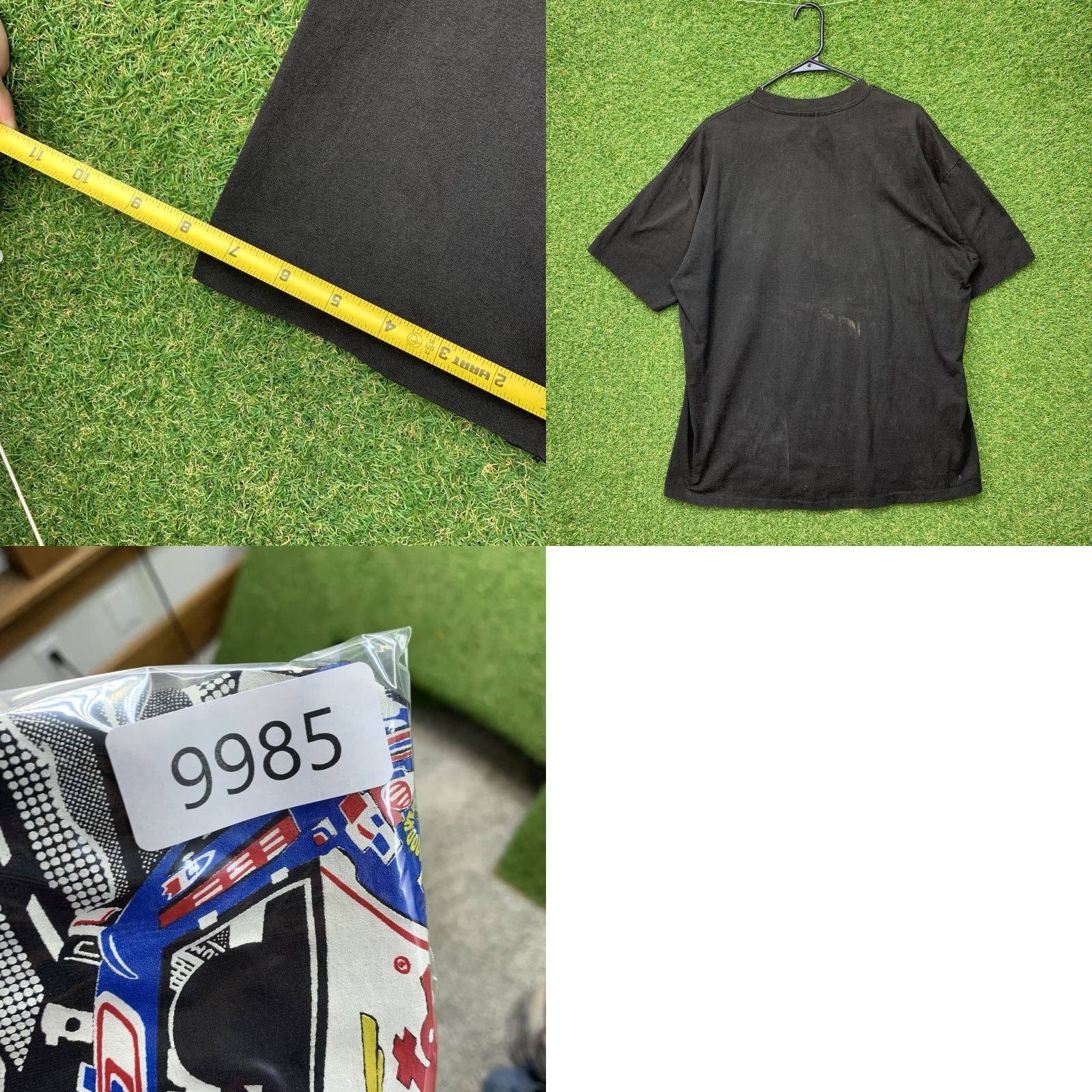 Chase Authentics VINTAGE Nascar Racing Shirt Mens XL Single Stitch Real Men Spin Black and Silver Size US XL / EU 56 / 4 - 8 Thumbnail