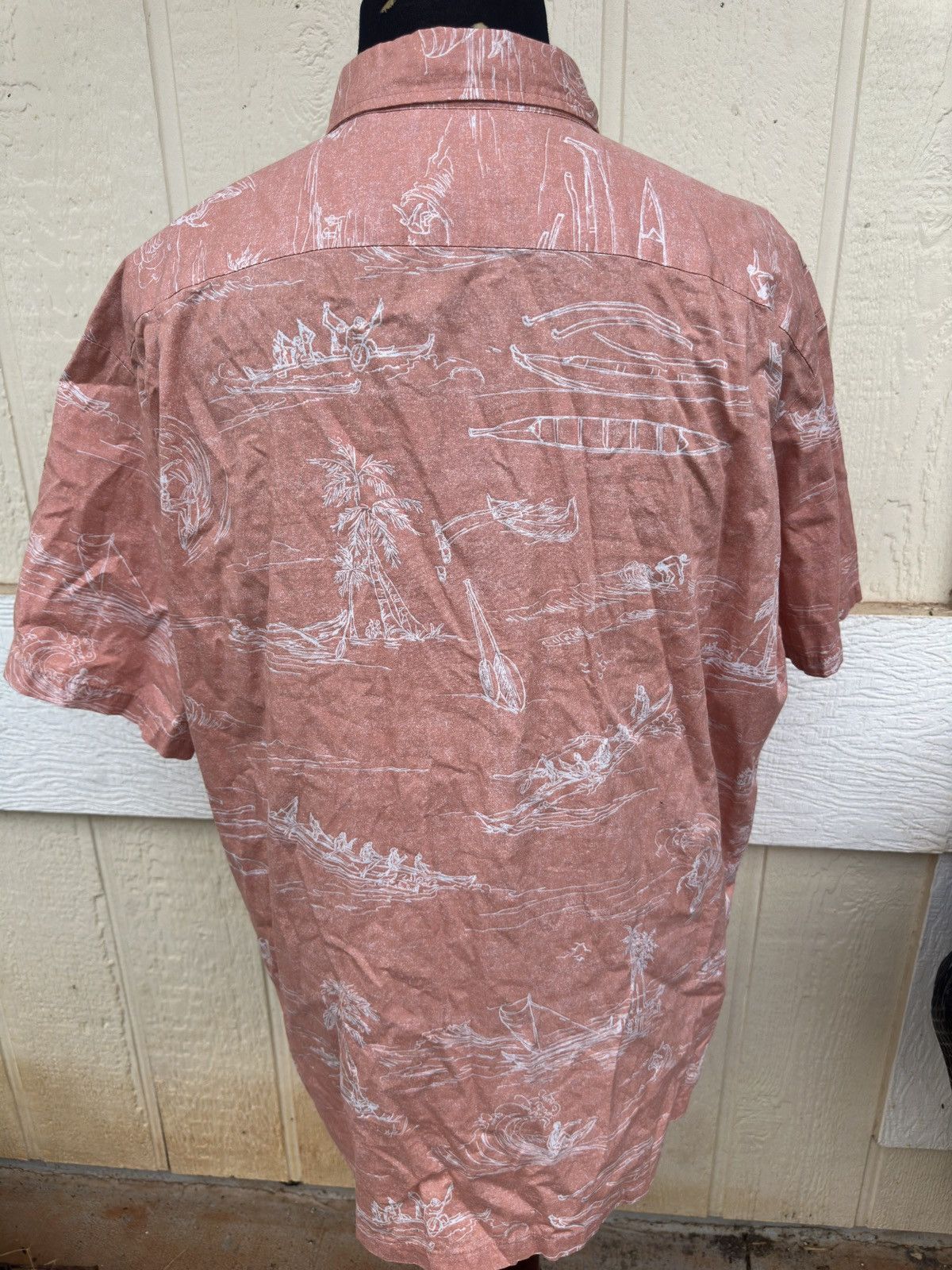 Other Kahala Hawaiian Print Shirt Full Buttton Orange Men's 2XL Size US XXL / EU 58 / 5 - 2 Thumbnail