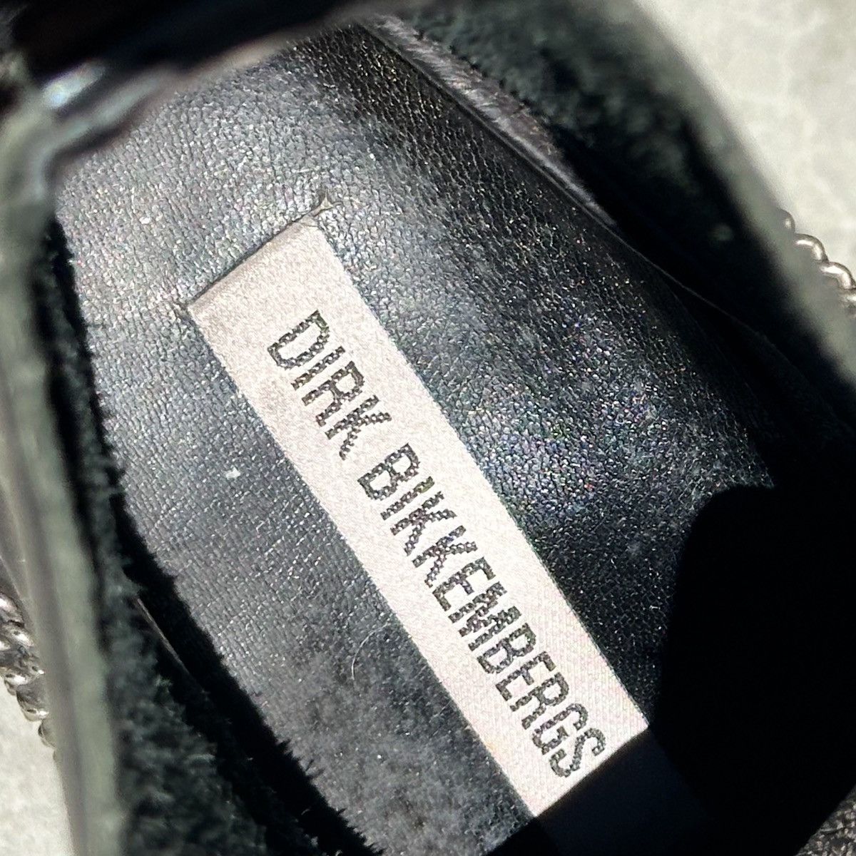 Dirk Bikkembergs 90s ‘Bungee’ Metal Chain Heel Laced Boots Size US 7.5 / EU 40-41 - 8 Thumbnail