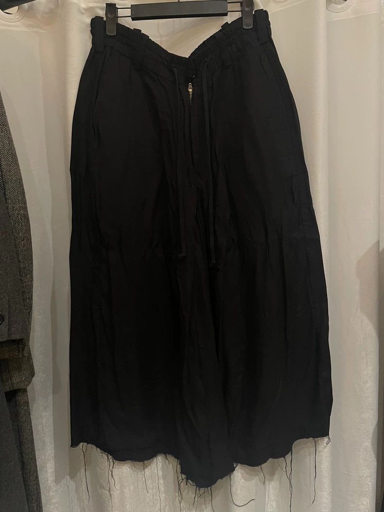 Yohji Yamamoto yohji Yamamoto size 3 Medieval Black Sabotage Unhemmed Pan Size US 30 / EU 46 - 1 Thumbnail