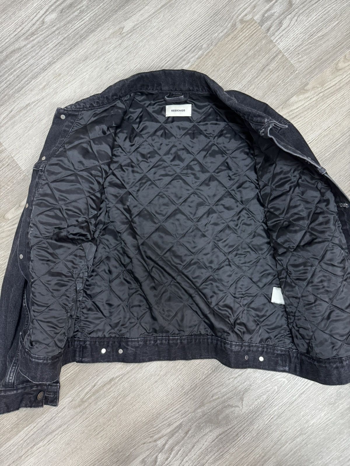 Seekings Seekings Washed Black Denim Jacket — First Season — Like New Size US M / EU 48-50 / 2 - 6 Thumbnail